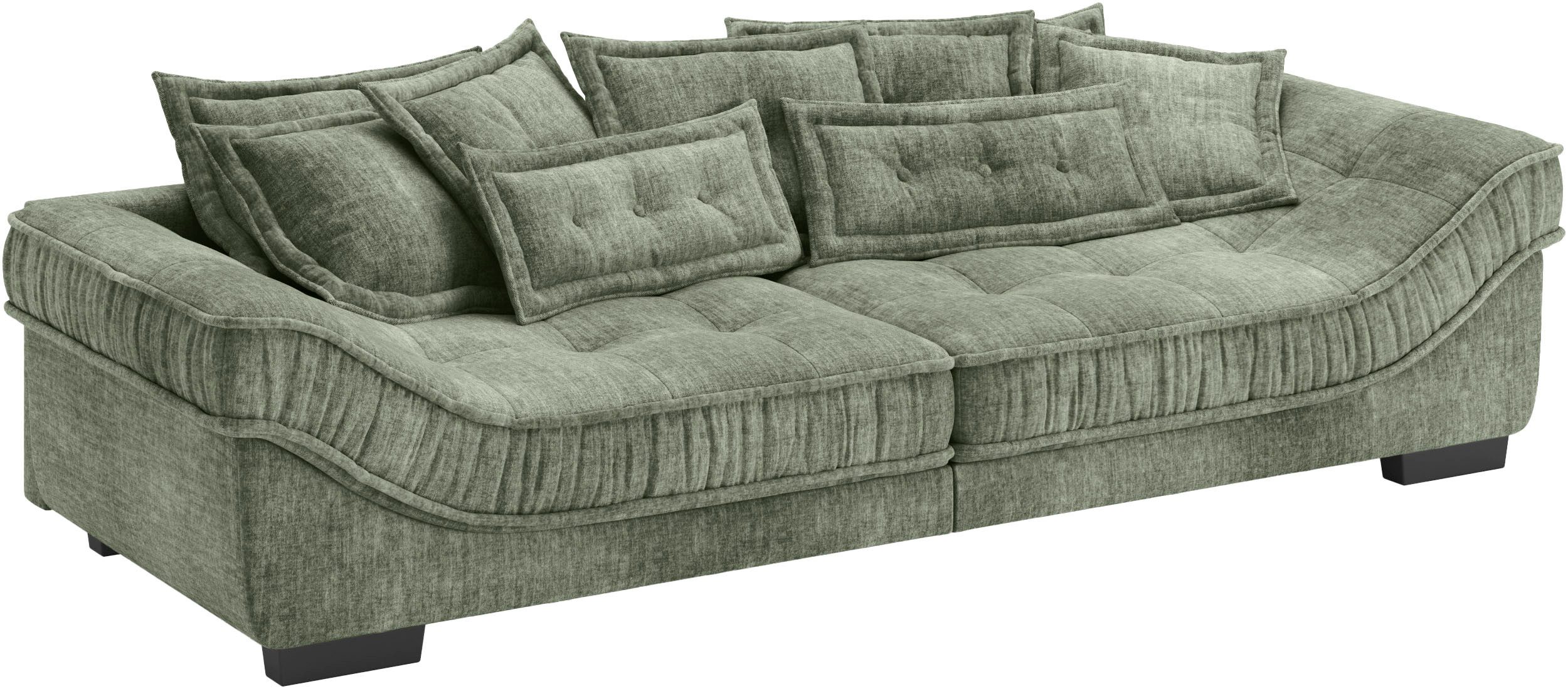Mr. Couch Megabank Diwan II DuraFlex DuraFlex koudschuim bekleding, tot 140 kg, 4 bekledingskwaliteiten groen, xxl banken