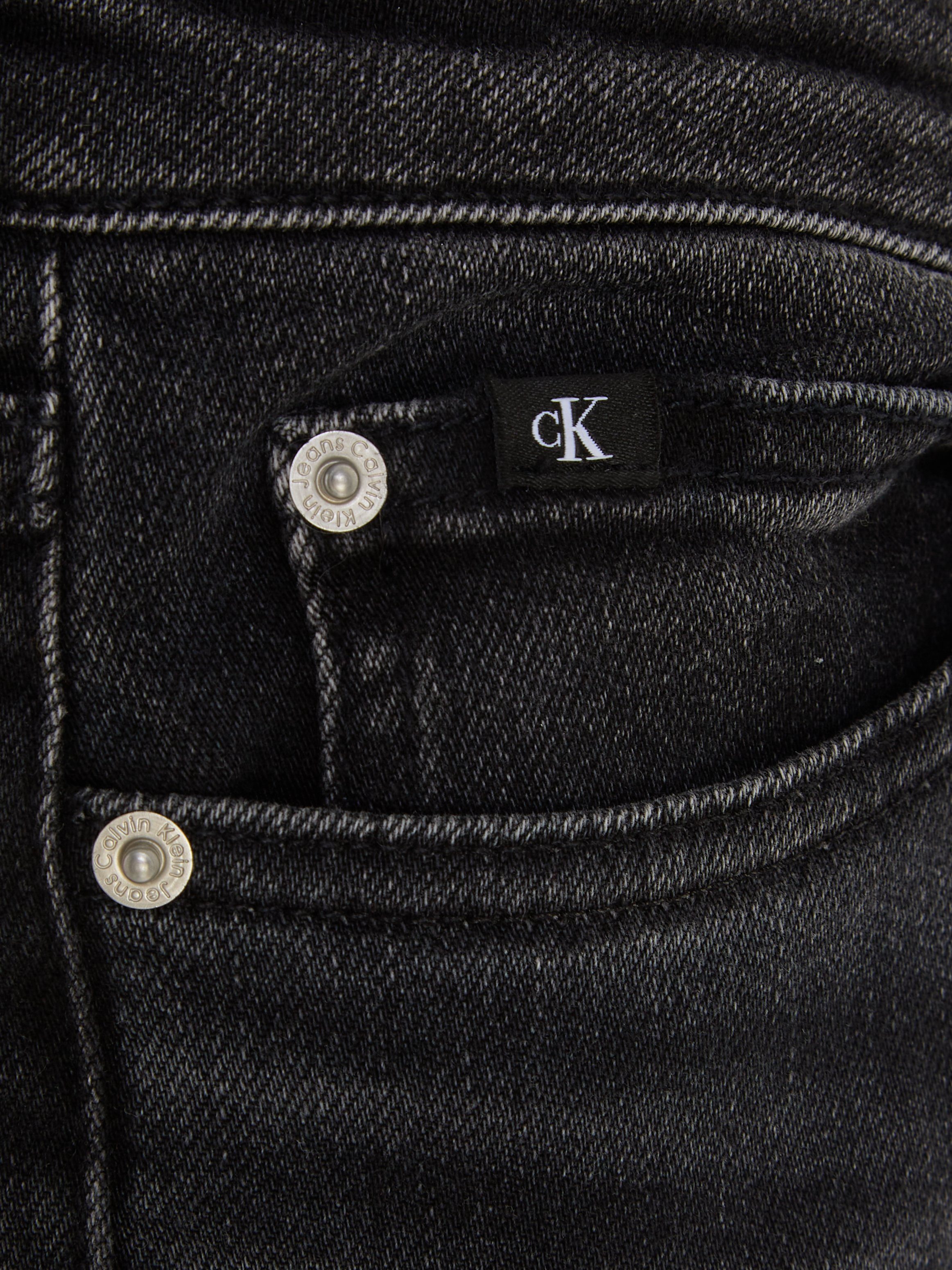 Calvin Klein Skinny fit jeans SKINNY MR SLIT OPTIC BLACK