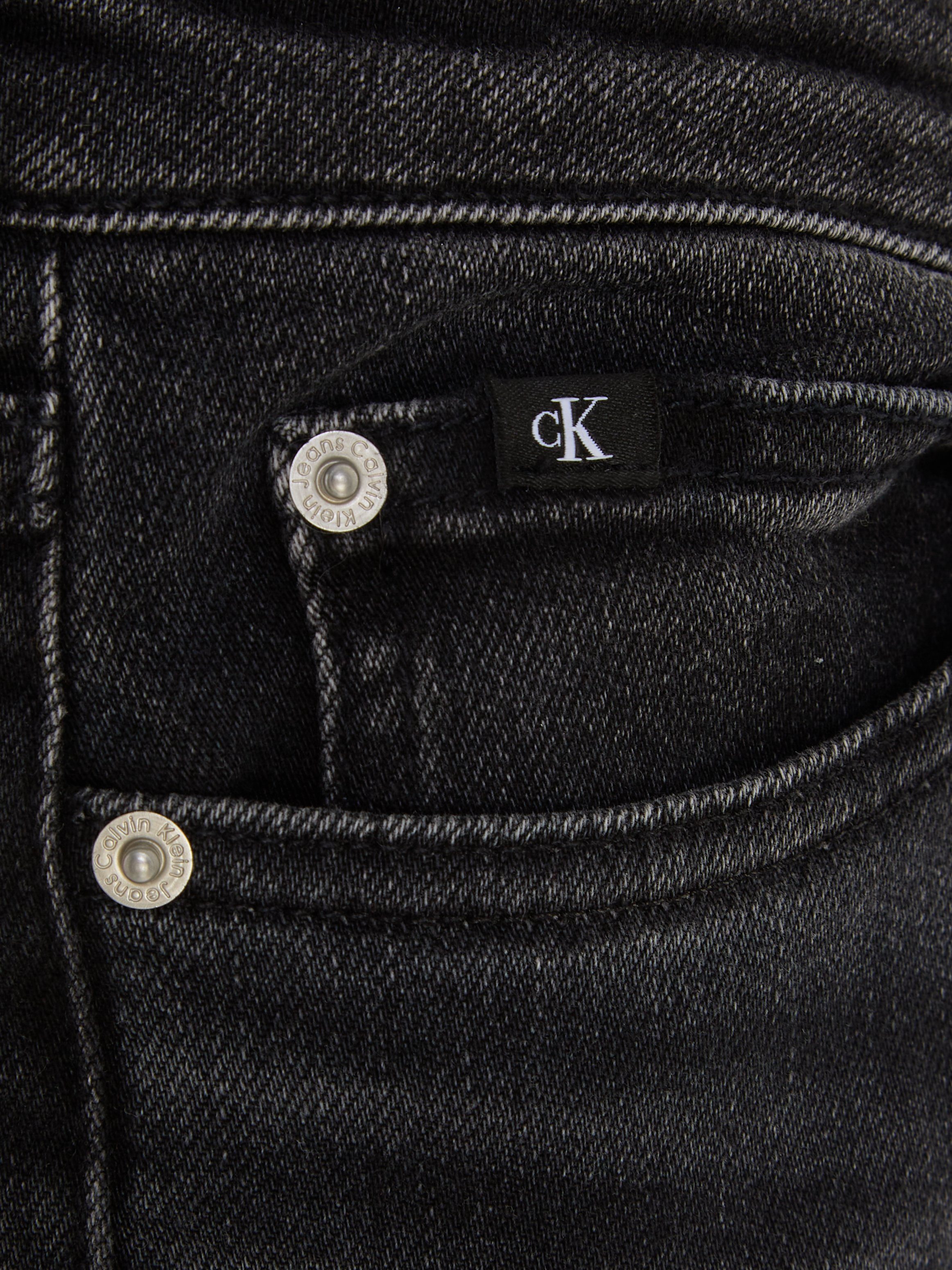 Calvin Klein Skinny fit jeans SKINNY MR SLIT OPTIC BLACK
