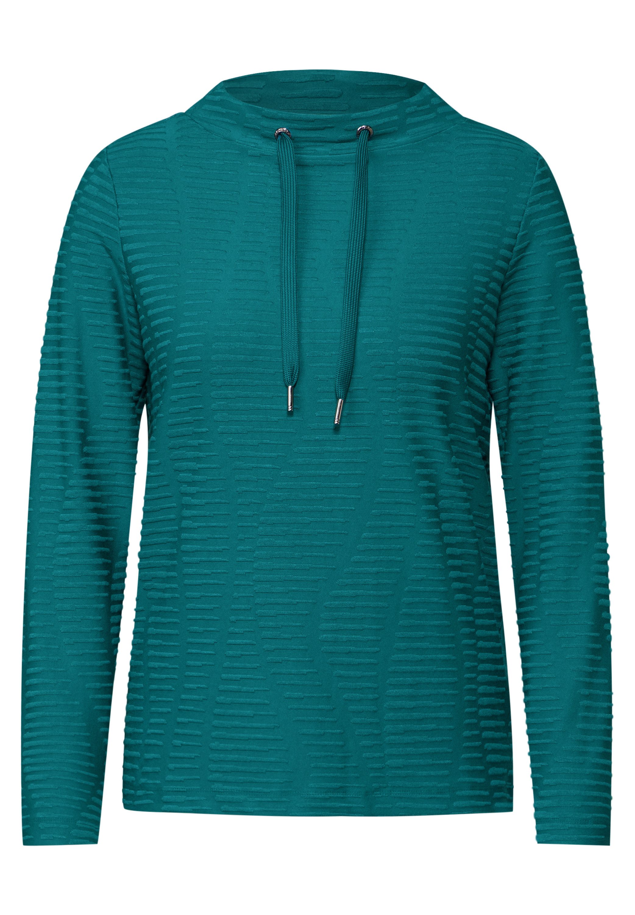 Cecil Shirt met lange mouwen met structuurmotief