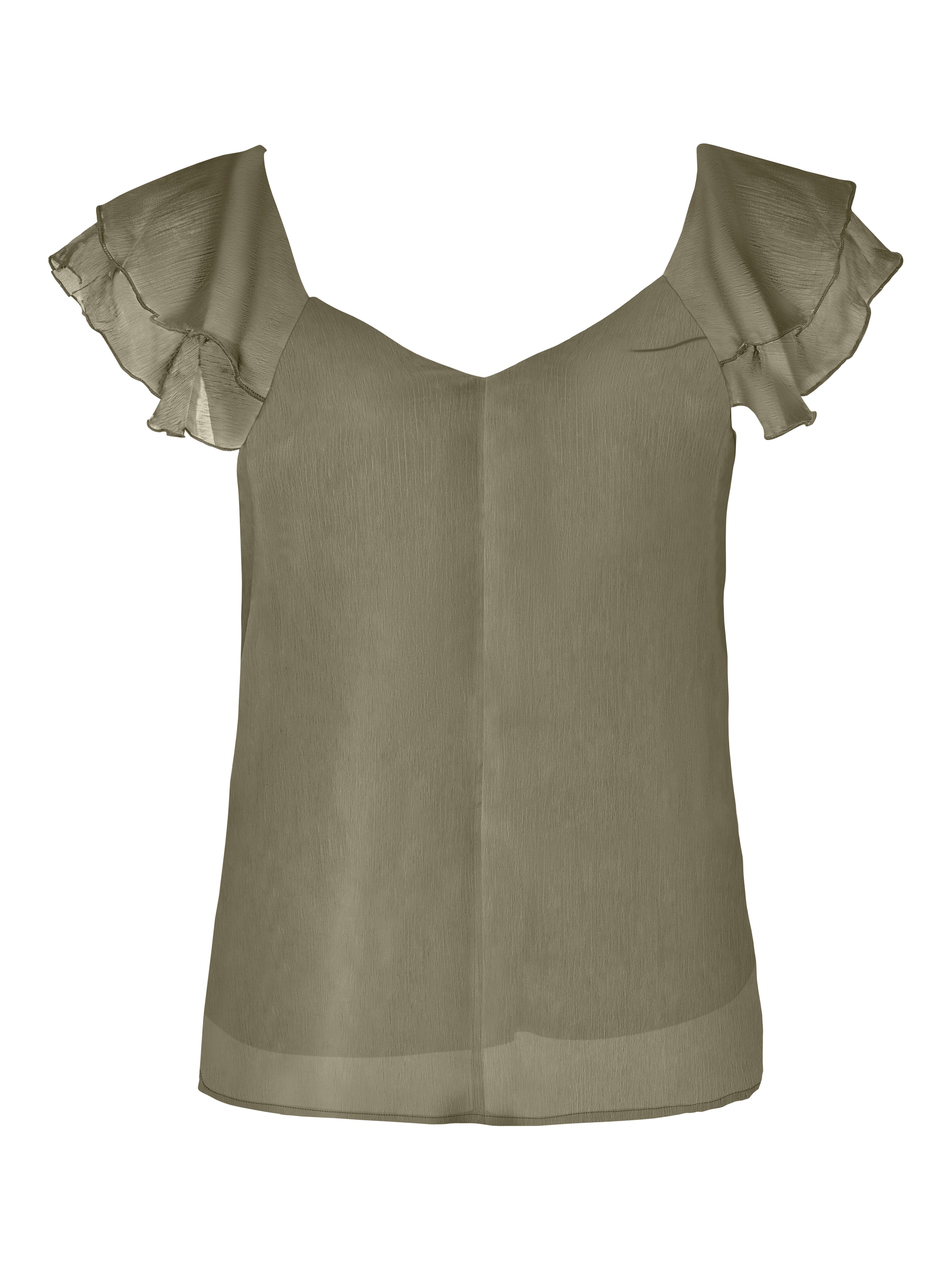 Only Shirt ONLASTA LIFE CAPSLEEVE V-NECK TOP PTM