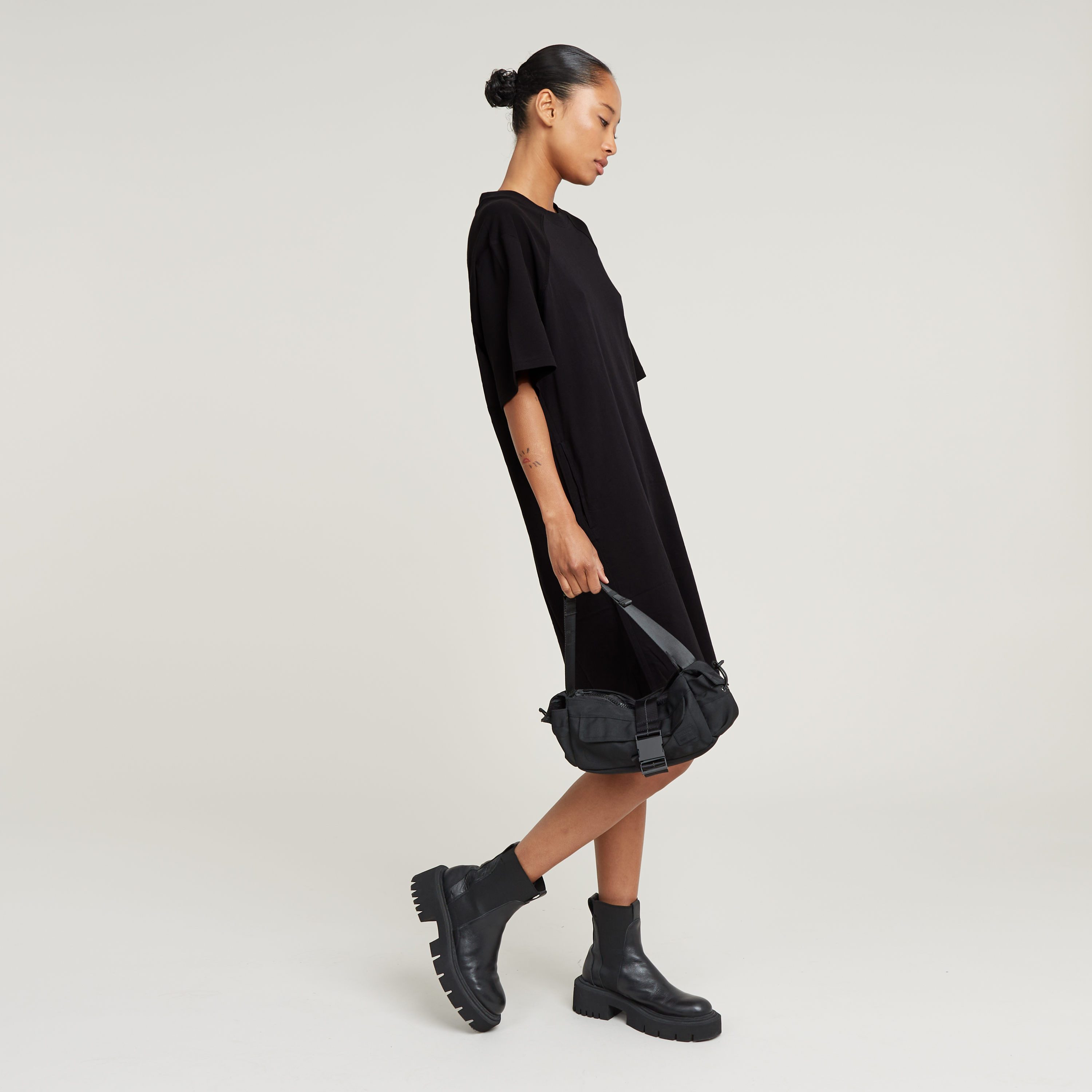 G-Star RAW Shirtjurk Saddle sl loose t dress wmn