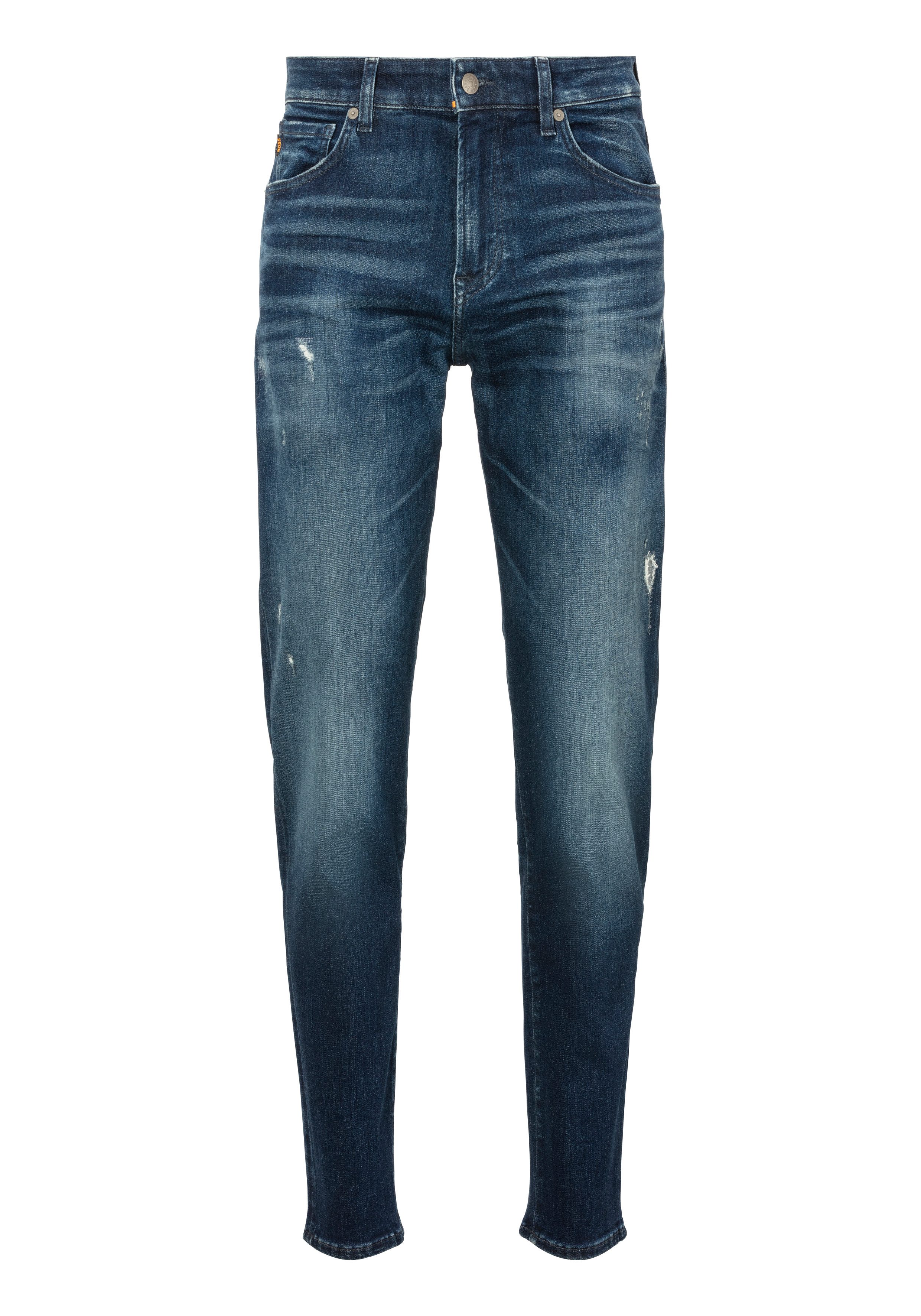 Boss Orange Tapered jeans Onyx in 5-pocketsstijl