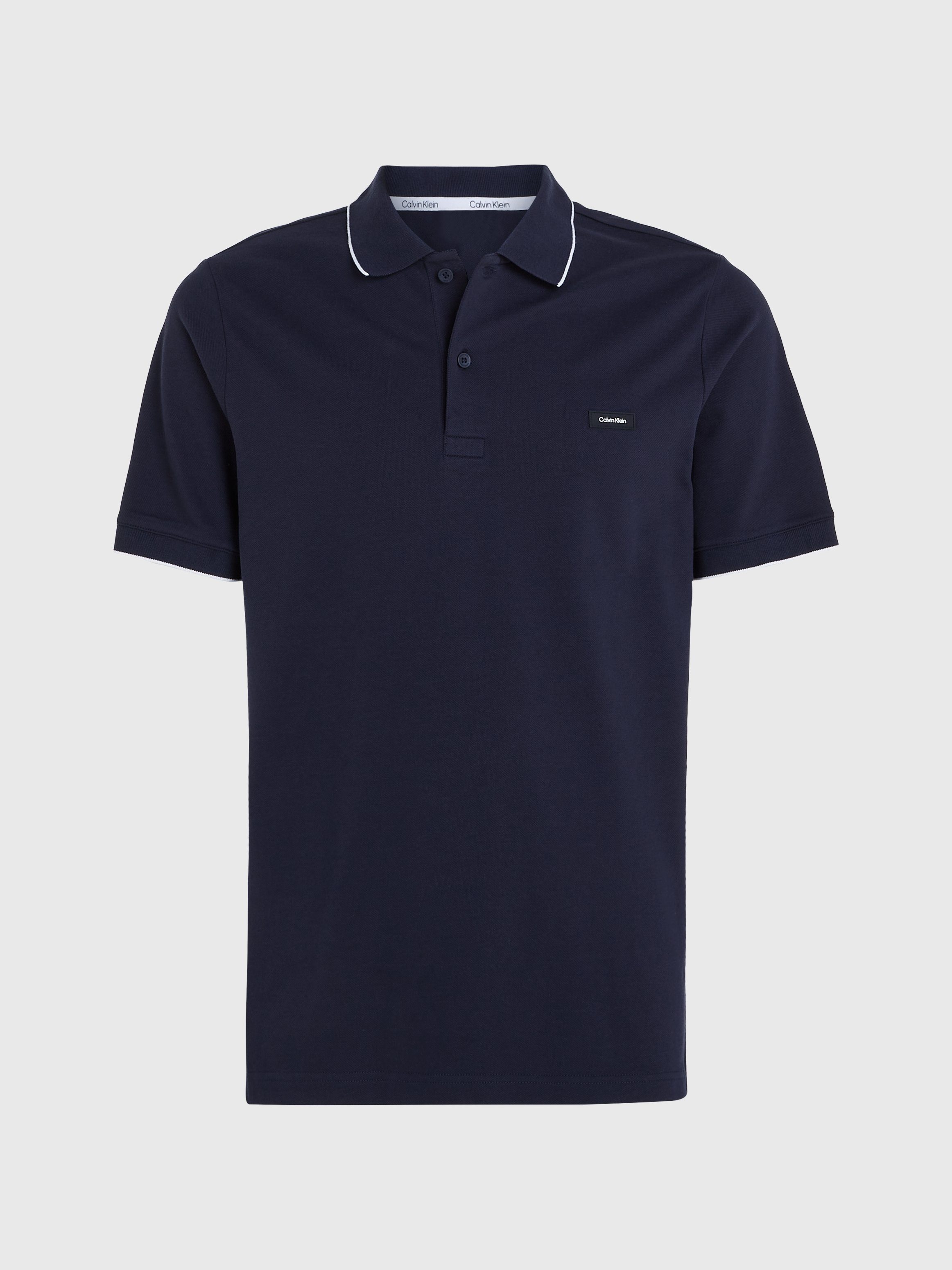 Calvin Klein Poloshirt STRETCH PIQUE TIPPING POLO