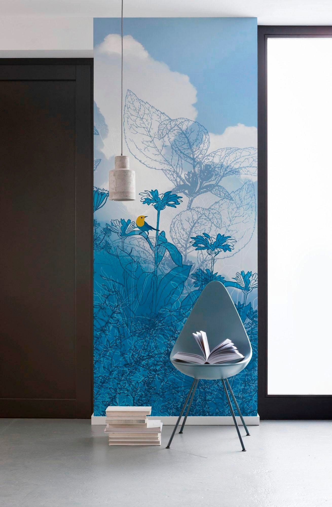 Komar Vliesbehang Digitale print vlies - Blue Sky Panel - Afmeting 100 x 250 cm (1 stuk)
