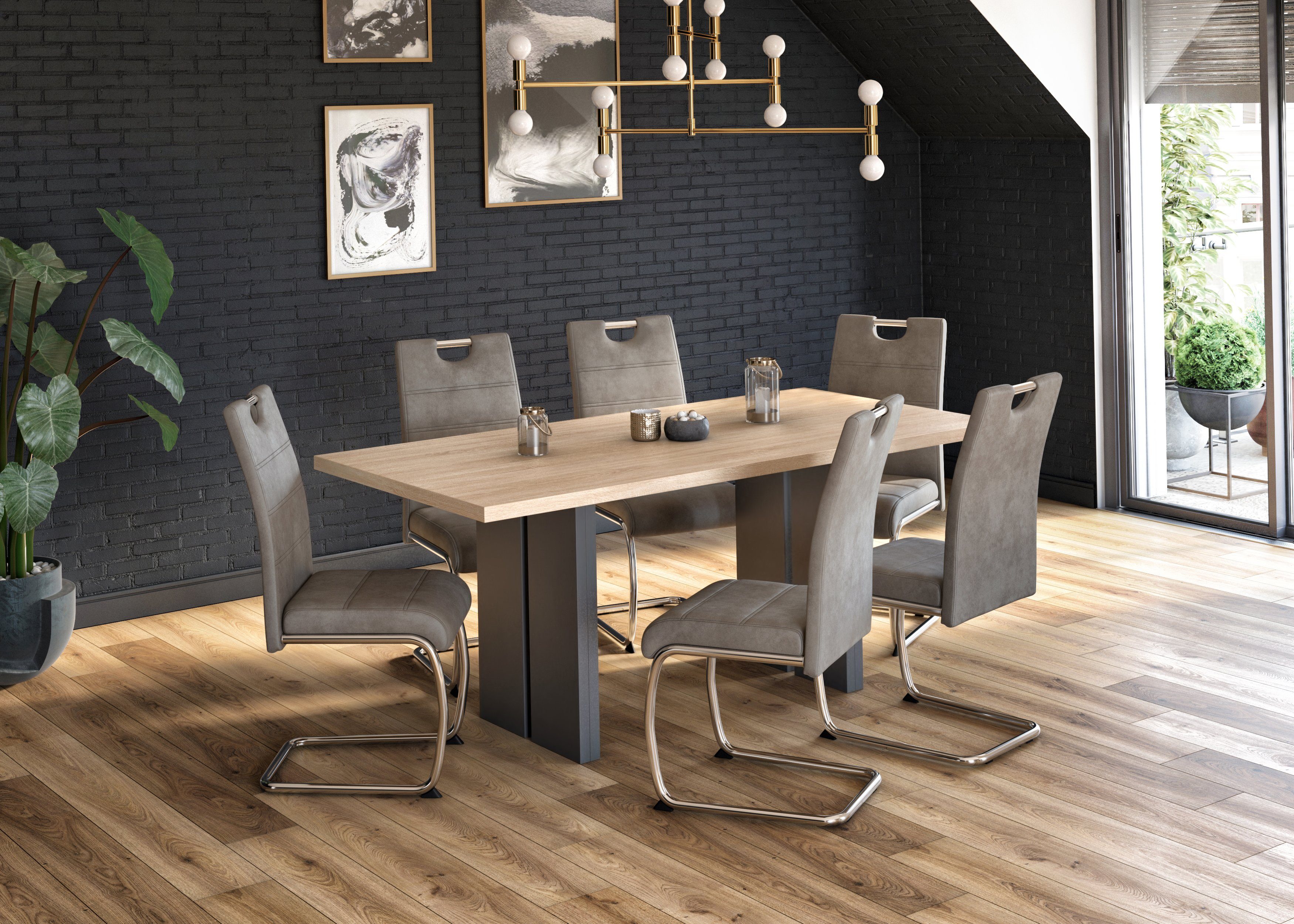 HELA Vrijdragende stoel Flora, eetkamerstoelen