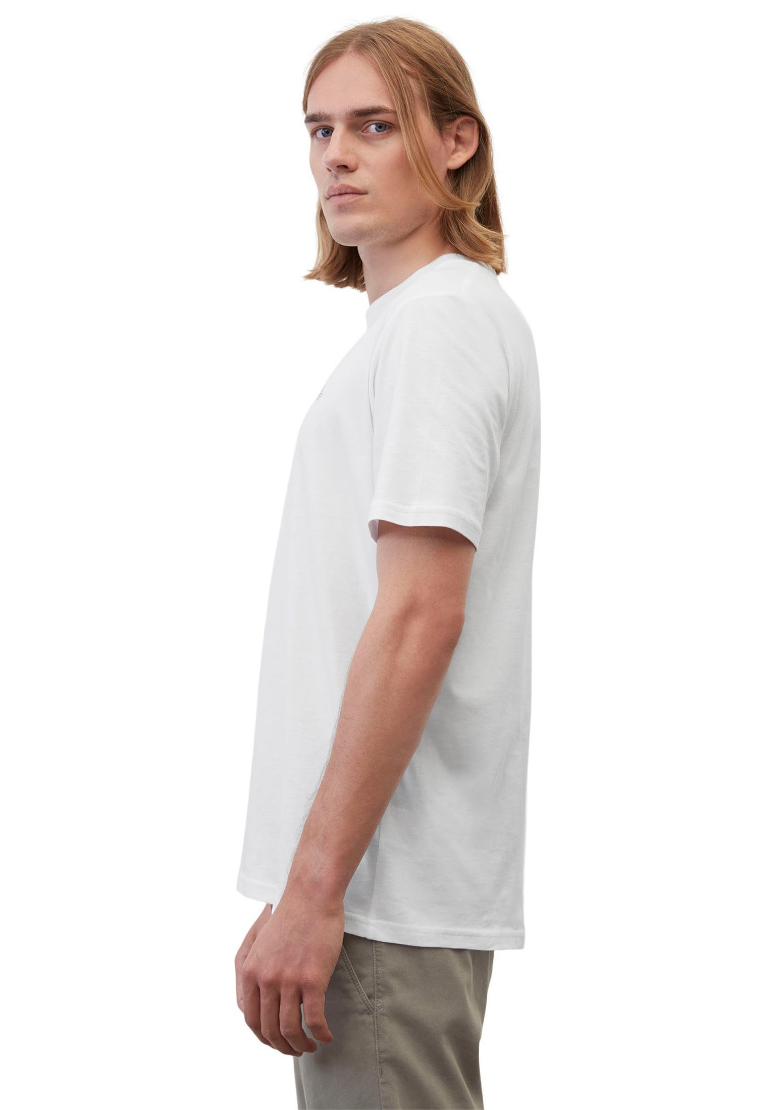 Marc O'Polo T-shirt Logo-T-shirt van bio-katoen