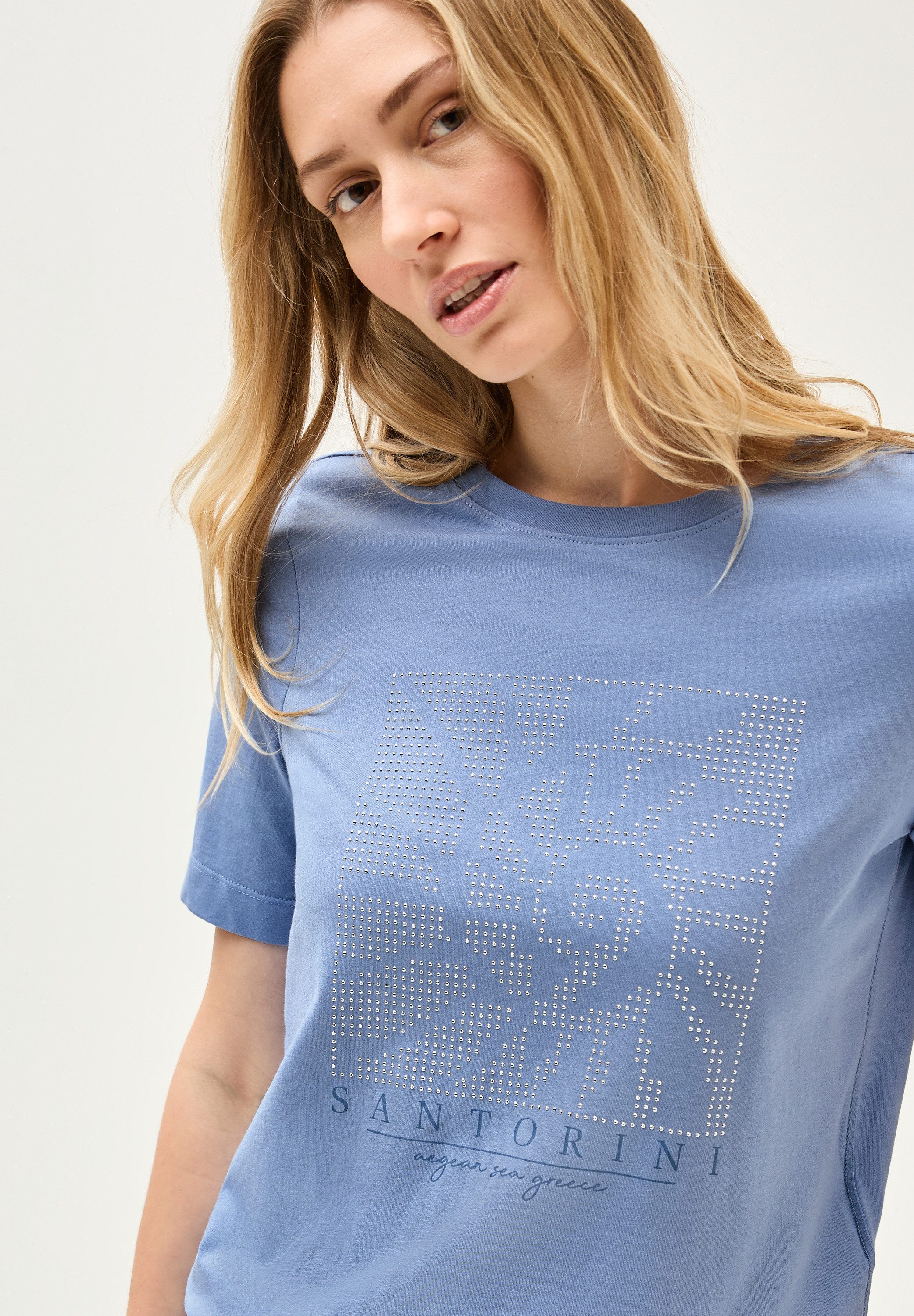 Cecil T-shirt met siersteentjes