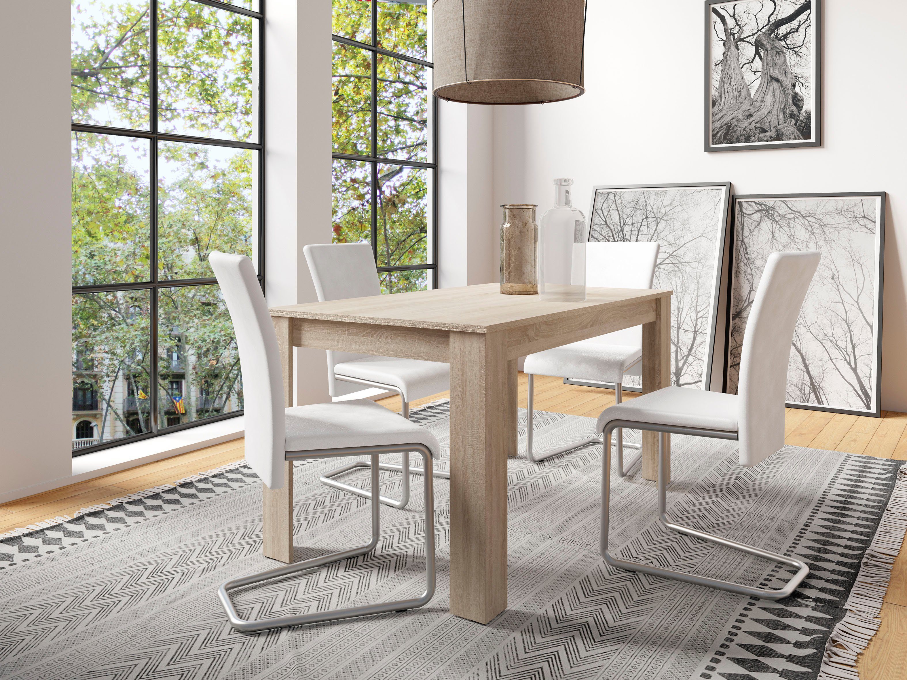 byLIVING Eettafel Nepal breedte 80/ 90/ 120 of 140 cm, verschillende uitvoeringen beschikbaar