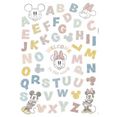 komar wandfolie mickey alphabet 50 x 70 cm (56 uur) multicolor