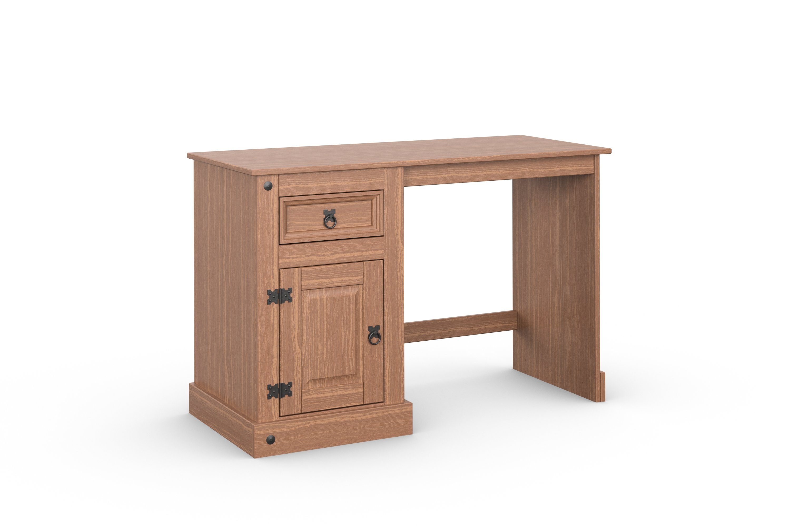 Home affaire Bureau MEXICO met veel opbergruimte, hoogte 76 cm, massief hout