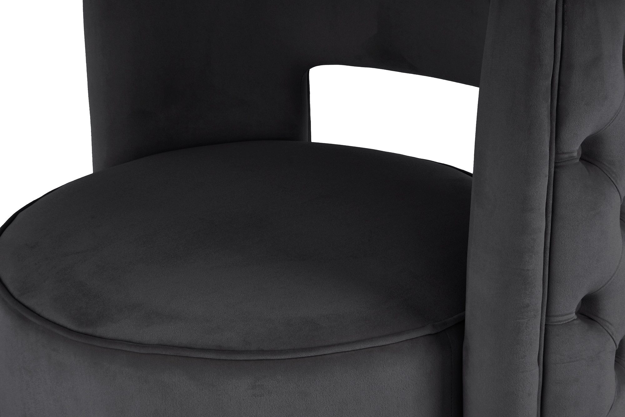 Kayoom Fauteuil Draaistoel Beverly 125, draaibaar, frame van staal, fluweelachtige oppervlakte (1 stuk)