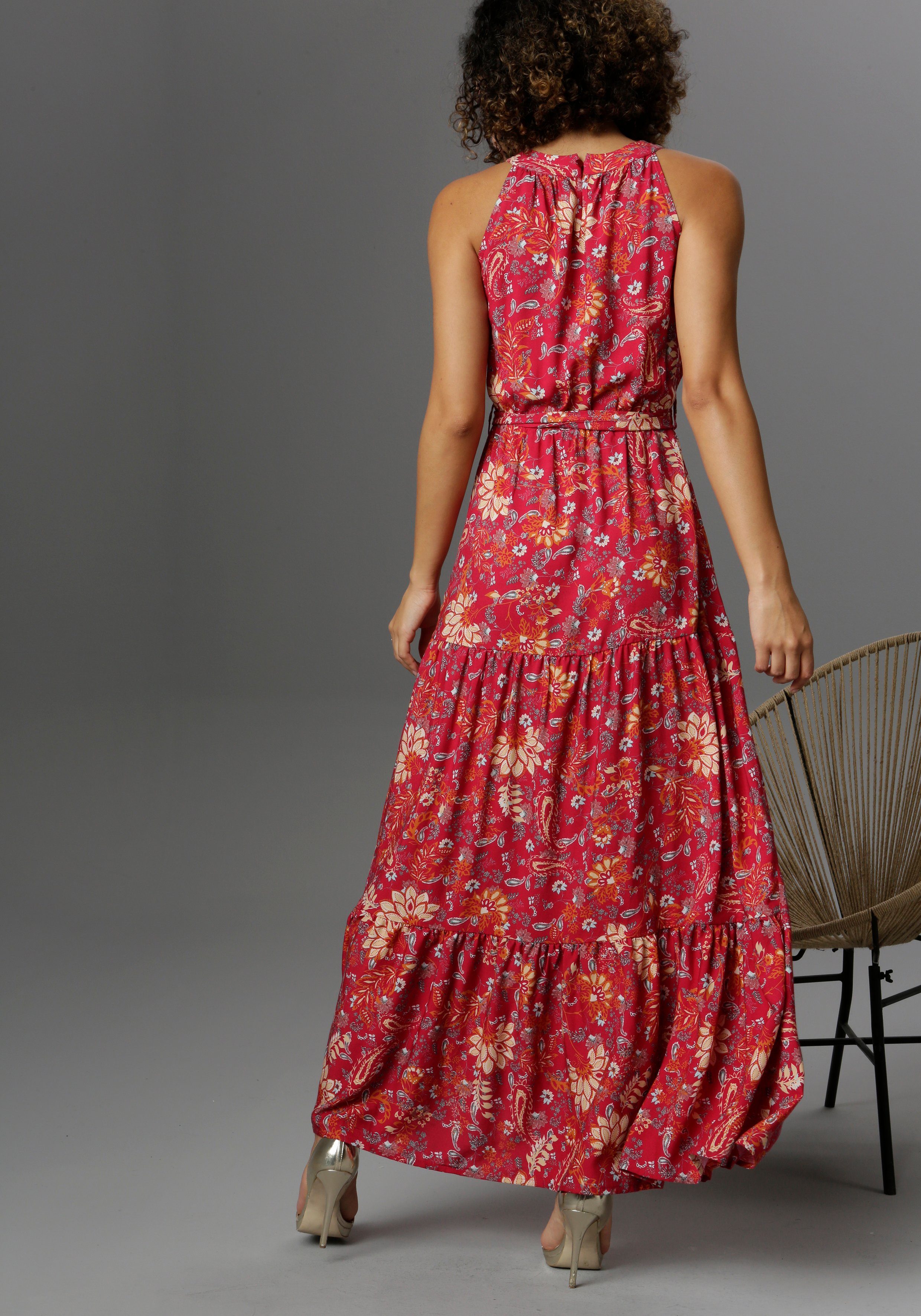 Aniston CASUAL Zomerjurk met fantasievolle bloemenprint