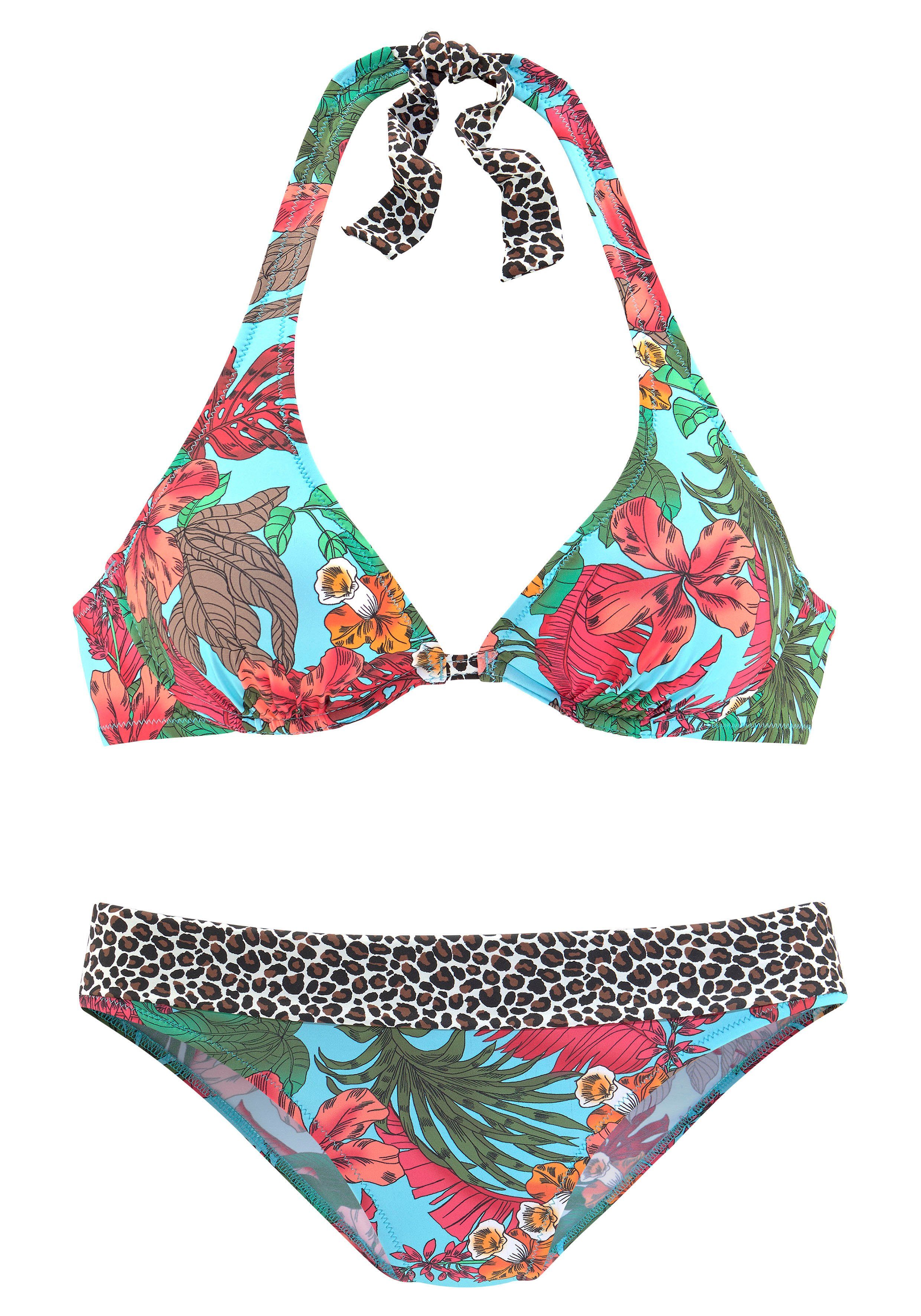 Bruno Banani Beugelbikini met patroonmix