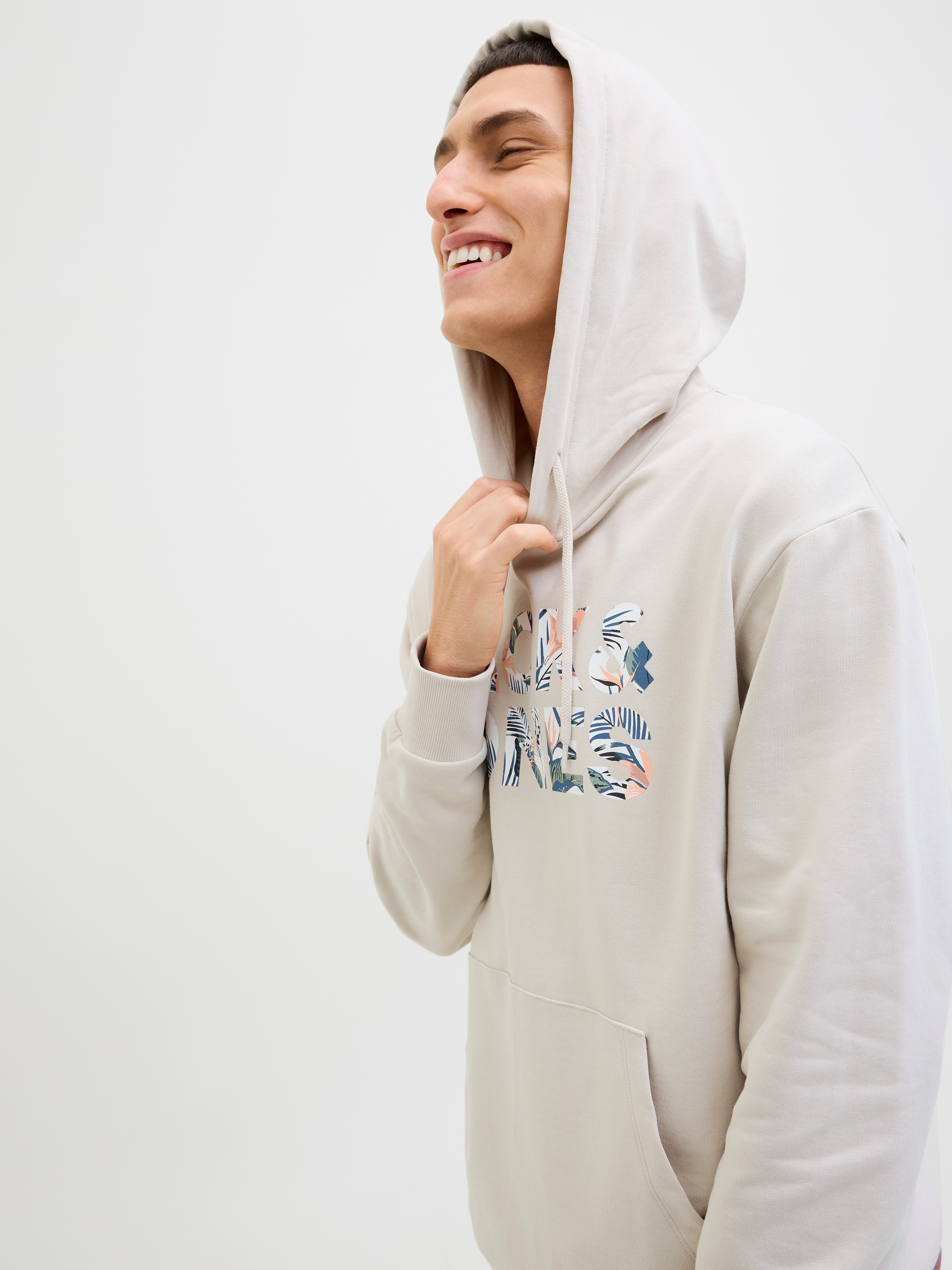 Jack & Jones Hoodie JJEBRYAN CORP LOGO SWEAT HOOD NOOS