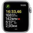 apple smartwatch watch se gps + cellular, 44mm zilver