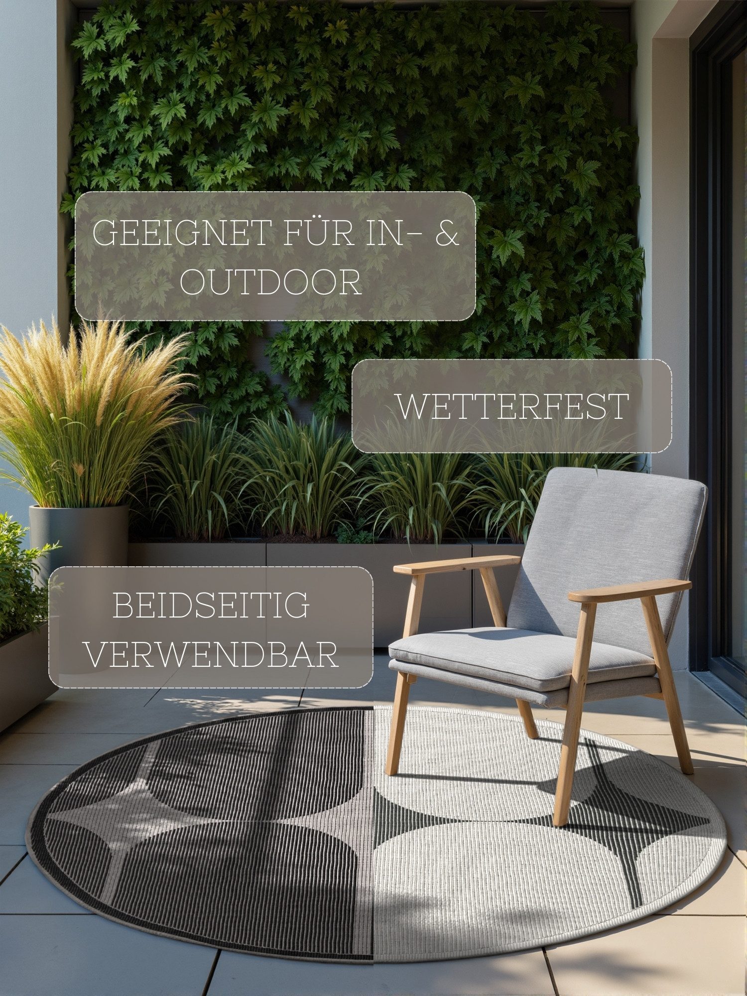 NORTHRUGS Outdoorkleed Bowen omkeerbaar tapijt