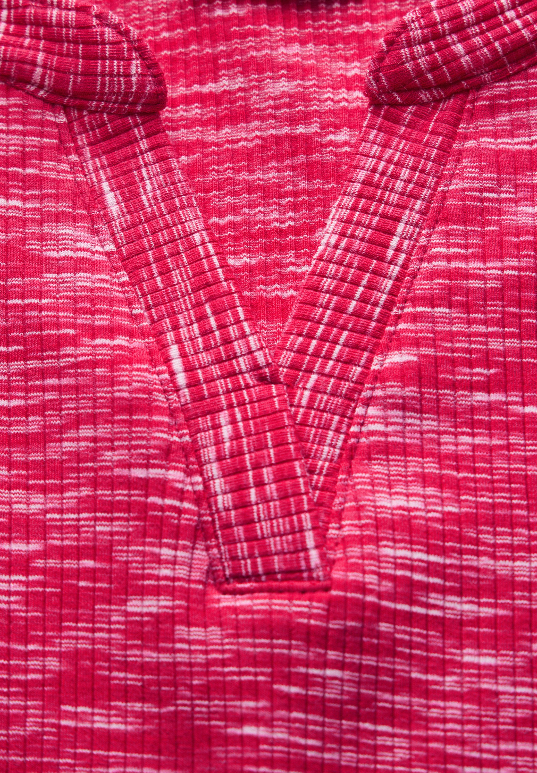 Cecil Shirt met lange mouwen met ribstructuur