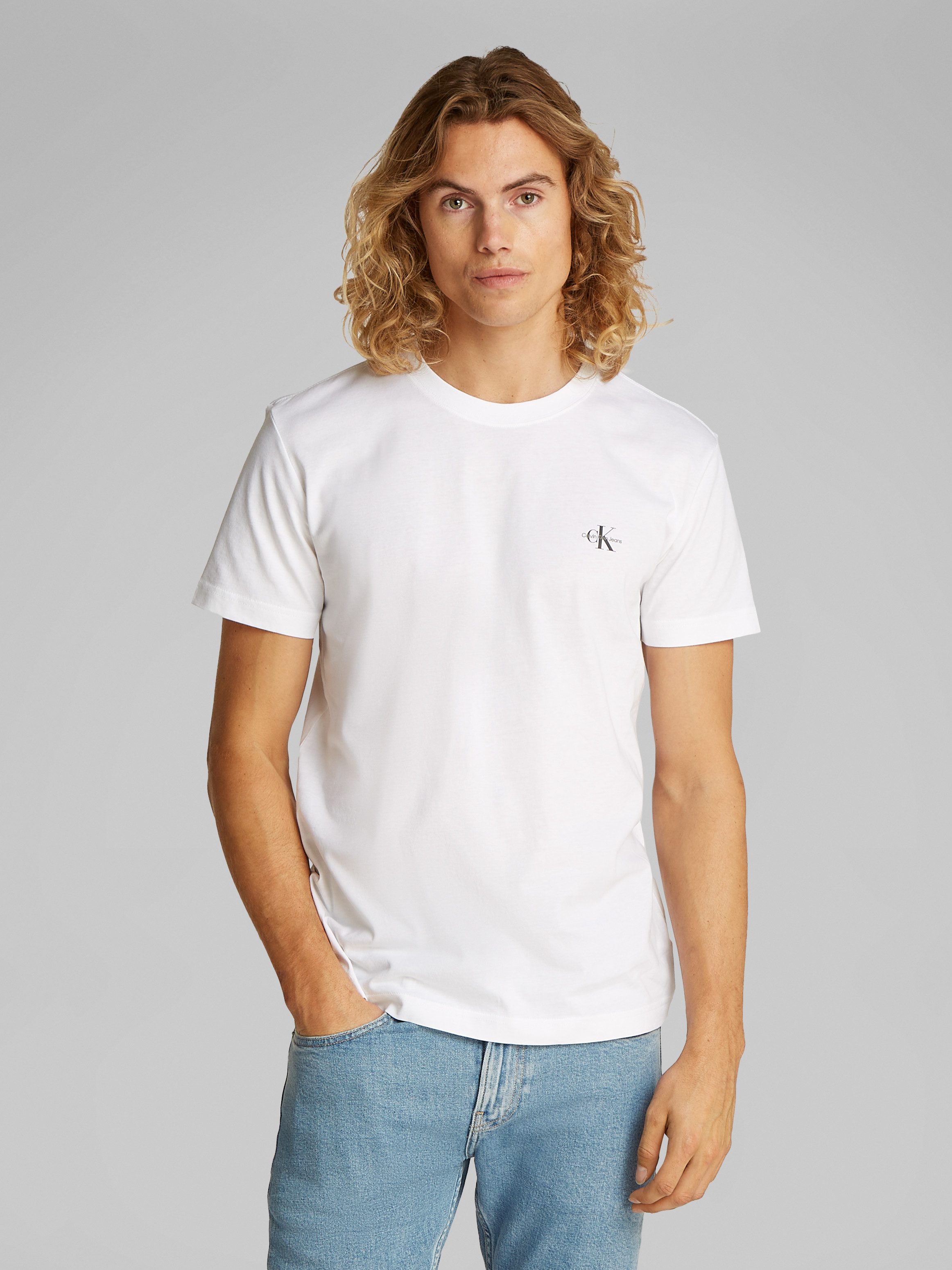 Calvin Klein T-shirt 2 PACK MONOLOGO T-SHIRT (Set van 2)