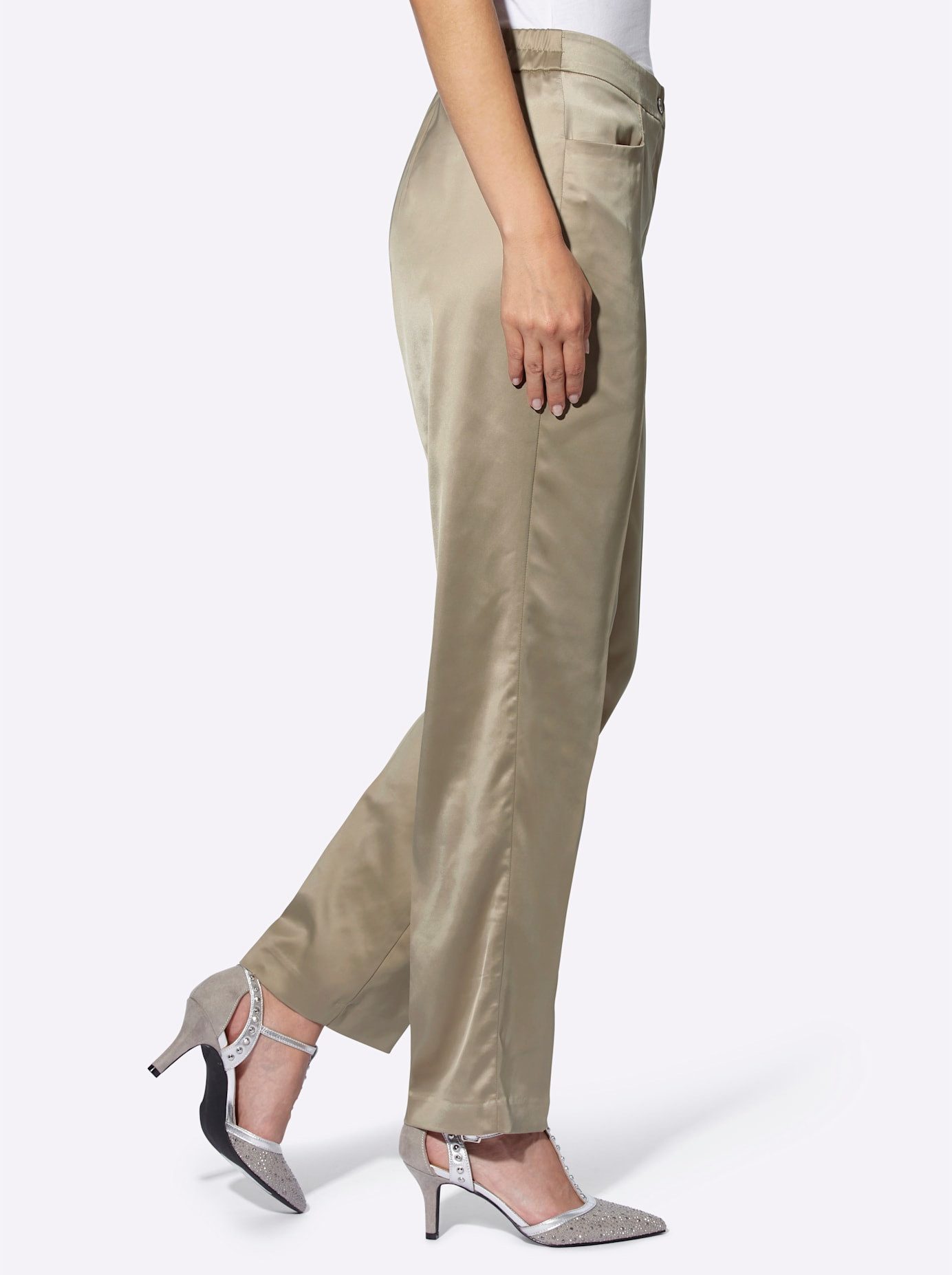 heine Pantalon met vouw
