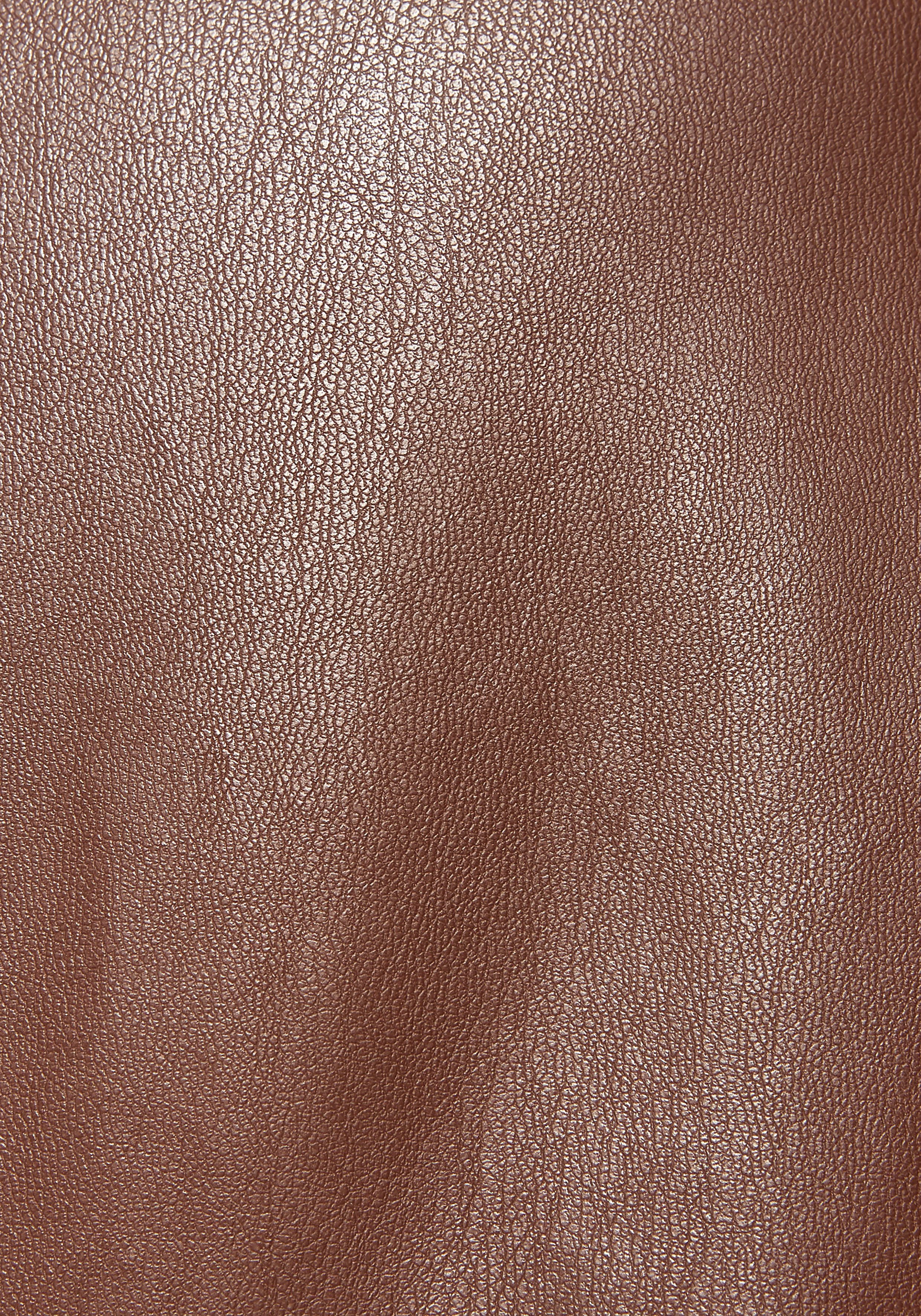 Lascana Comfortbroek van imitatieleer, comfortabele stofbroek, elegant-chic