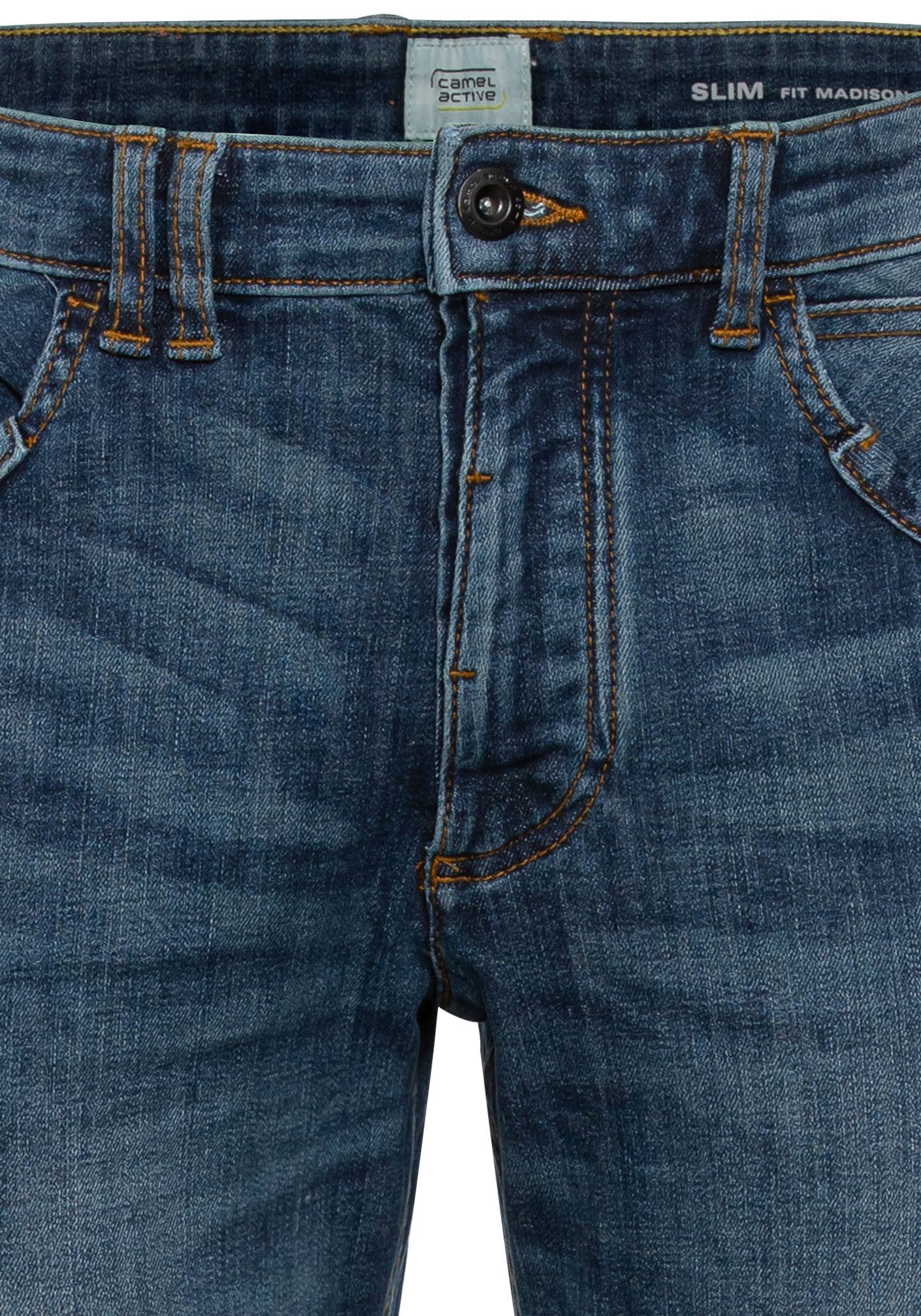 camel active 5-pocket jeans Madison lichte used-look