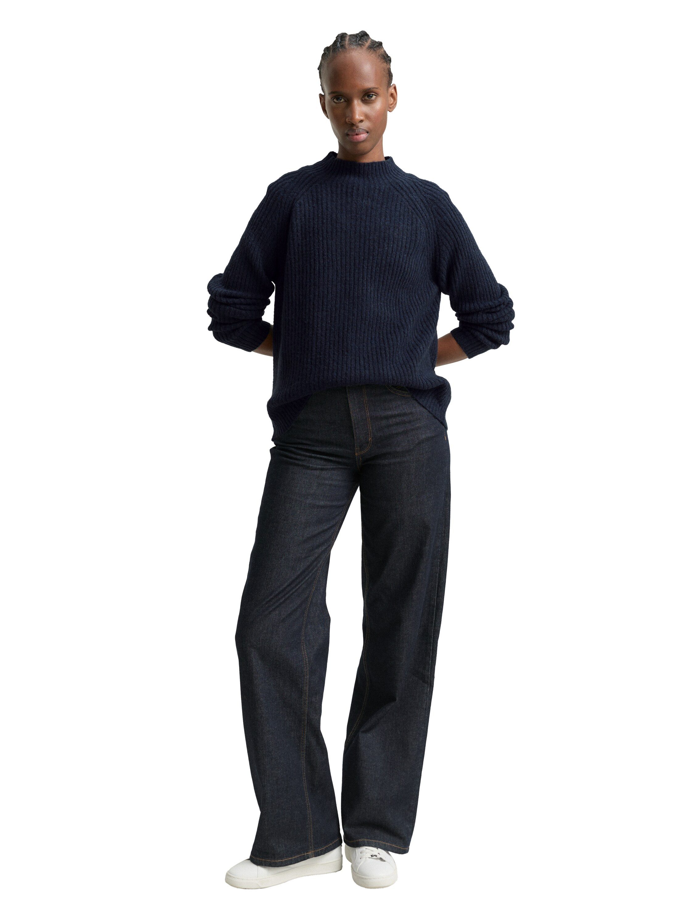 Tom Tailor Denim Gebreide trui met opstaande kraag