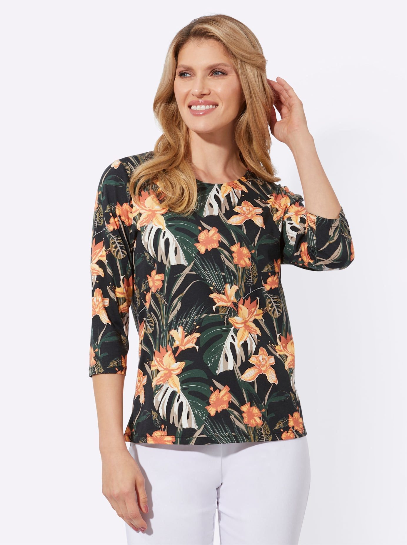 Classic Basics Shirt met 3/4 mouwen Shirt met 3/4-mouwen (1-delig)