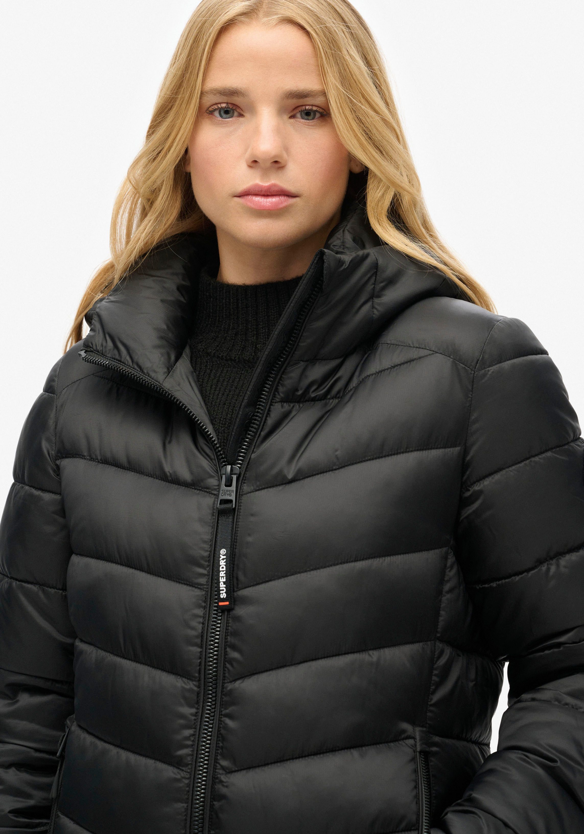 Superdry Gewatteerde jas HOODED FUJI MID GEWATTEERDE JAS