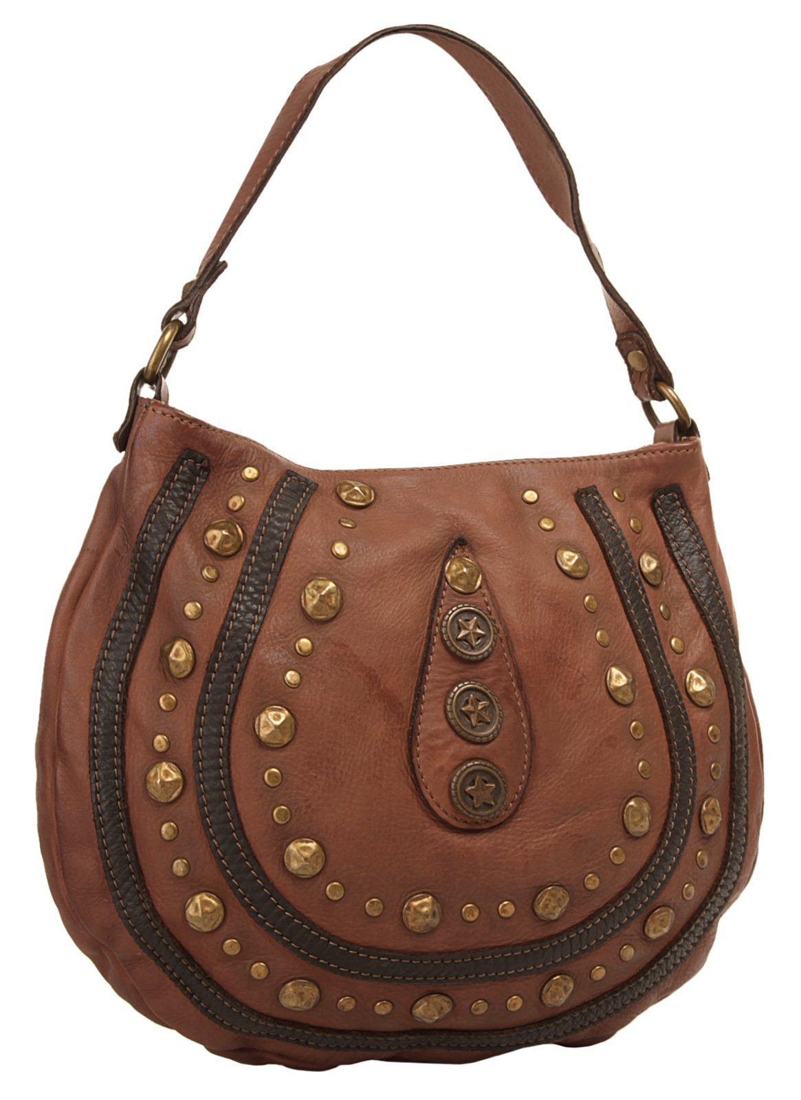 Samantha Look Schoudertas echt leer, made in italy