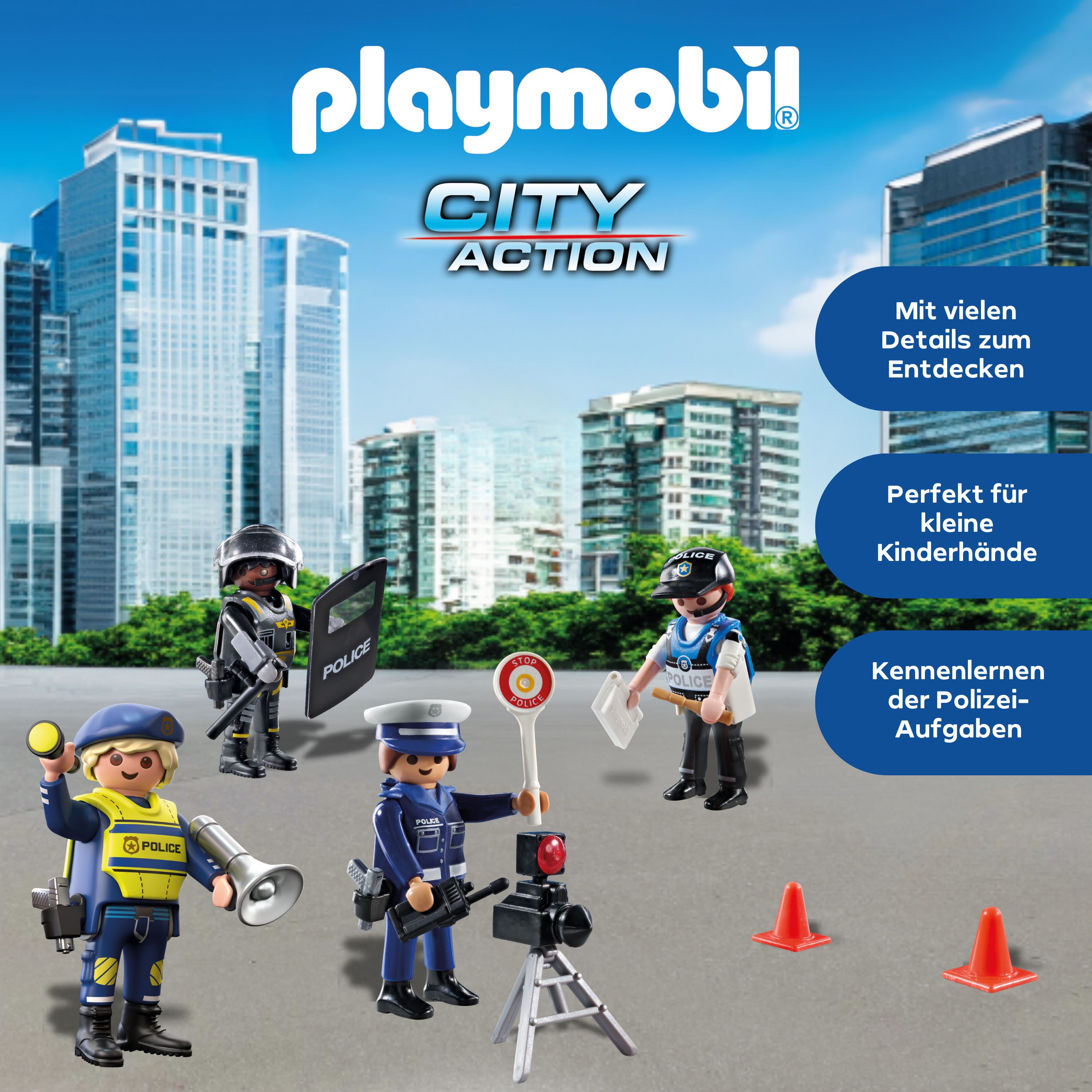 Playmobil® Constructie-speelset Figurenset Polizei (71730), Playmobil Action Heroes (35-delig)