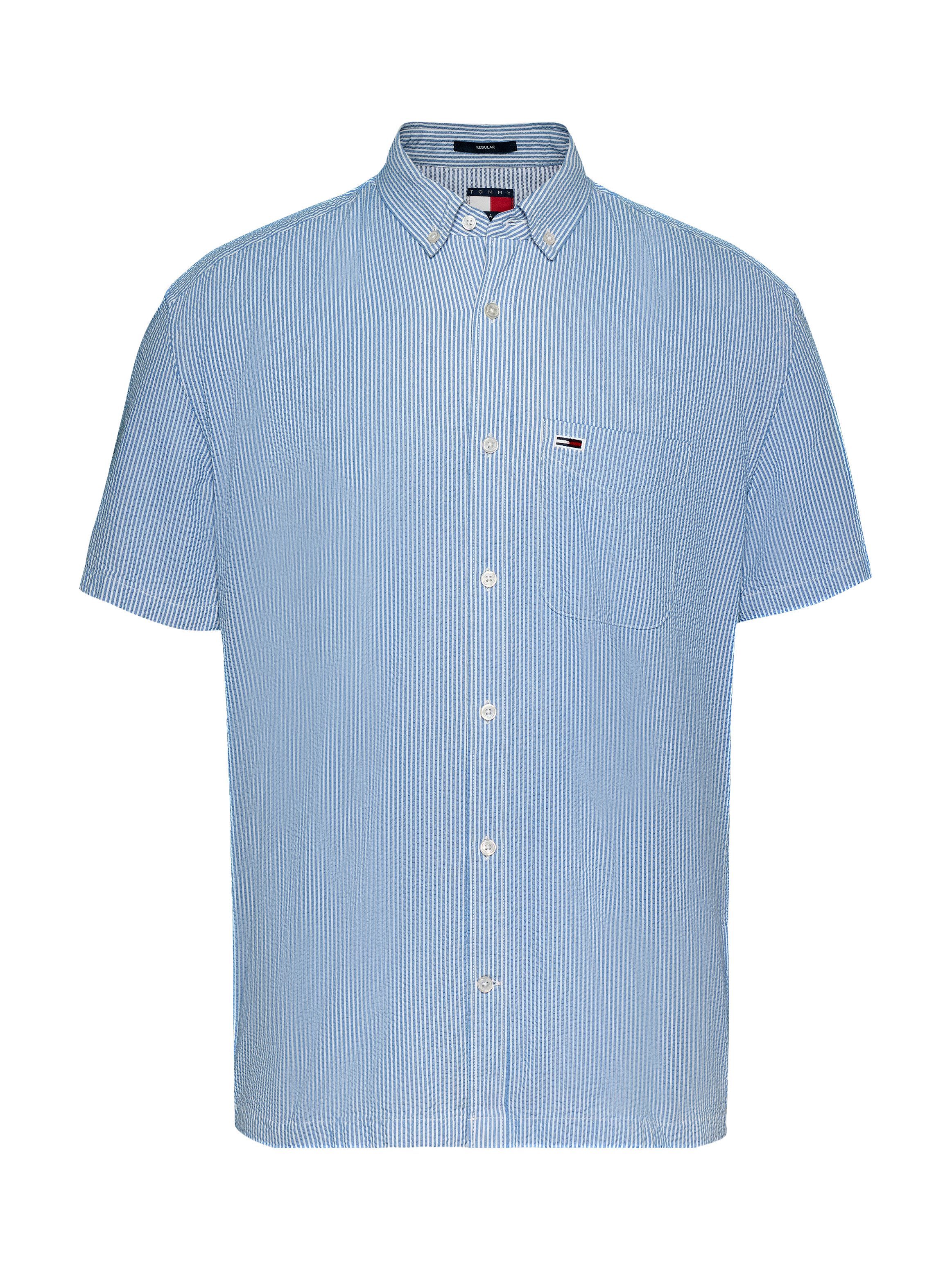 TOMMY JEANS Overhemd met korte mouwen TJM REG SEERSUCKER STP SS SHIRT
