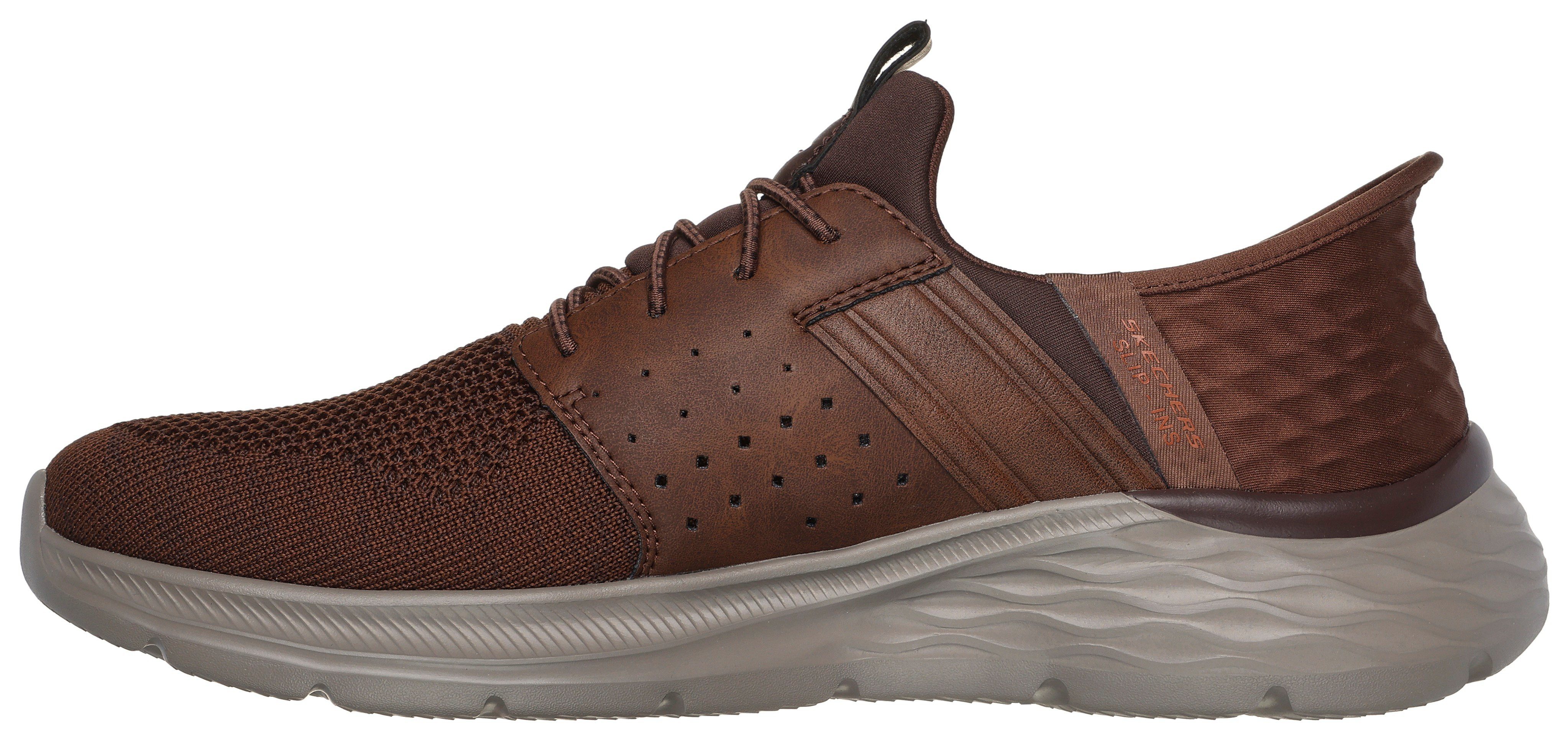 Skechers Slip-on sneakers GARNER-NEWICK Slipper, vrijetijdsschoen met praktische Slip Ins-functie