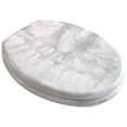 adob toiletzitting eleganza marmor zeer stabiel, verstelbare edelstalen scharnieren wit