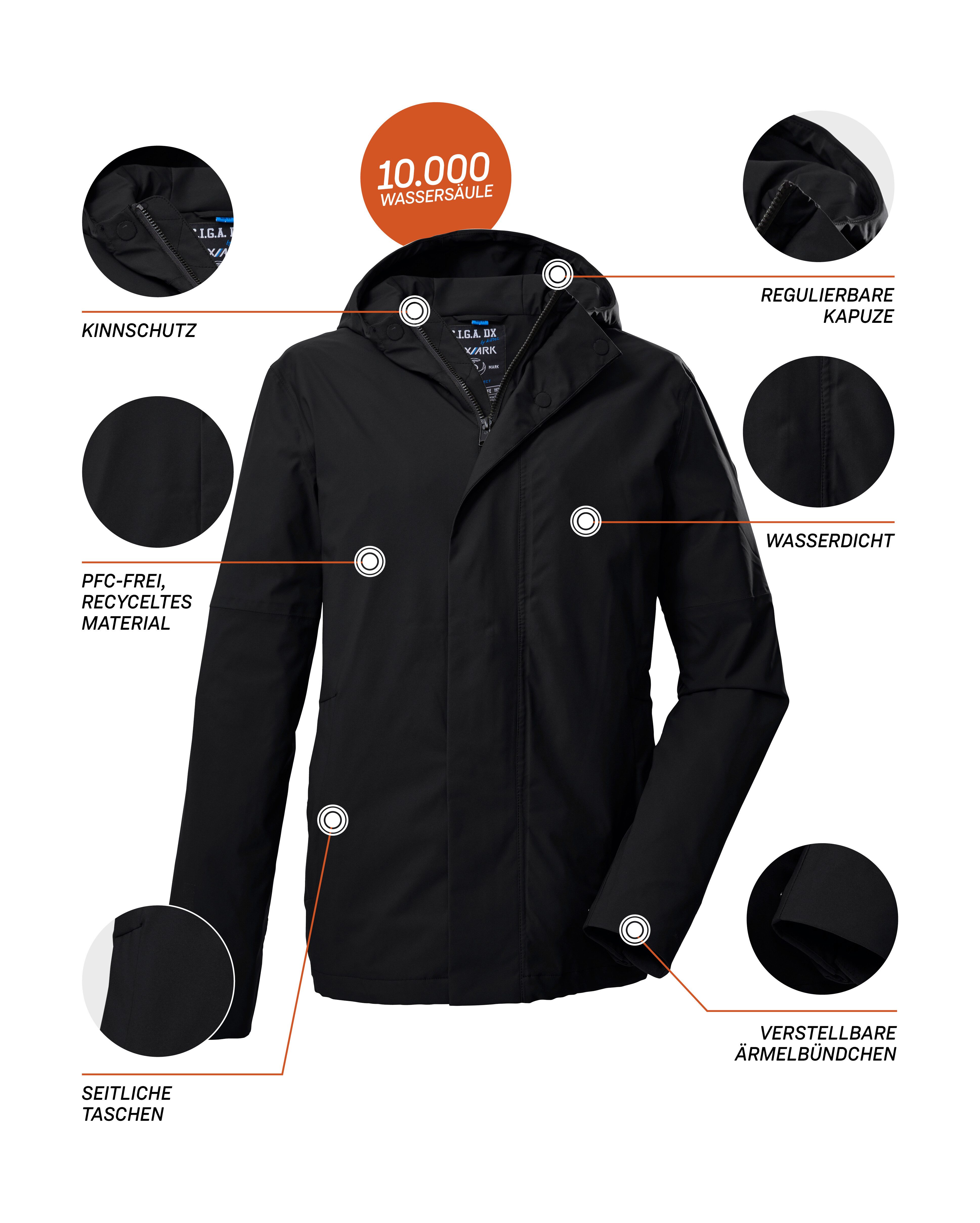 G.I.G.A. DX by killtec Functioneel jack GS 147 MN JCKT Water- en winddicht, urban look, ademend, gerecycled