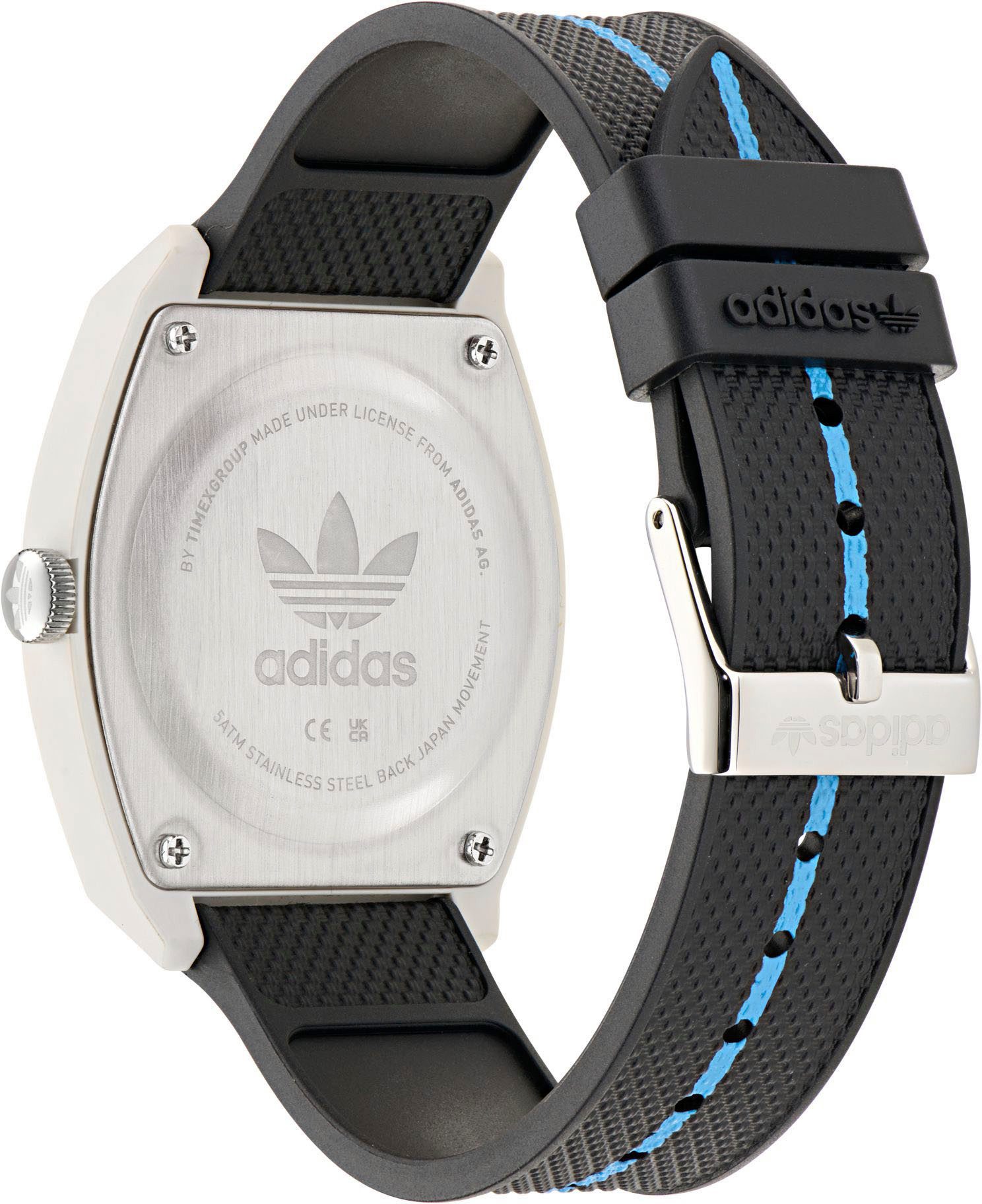 adidas Originals Kwartshorloge PROJECT TWO Polshorloge, herenhorloge, dameshorloge, harsband, waterafstotend tot 5 bar