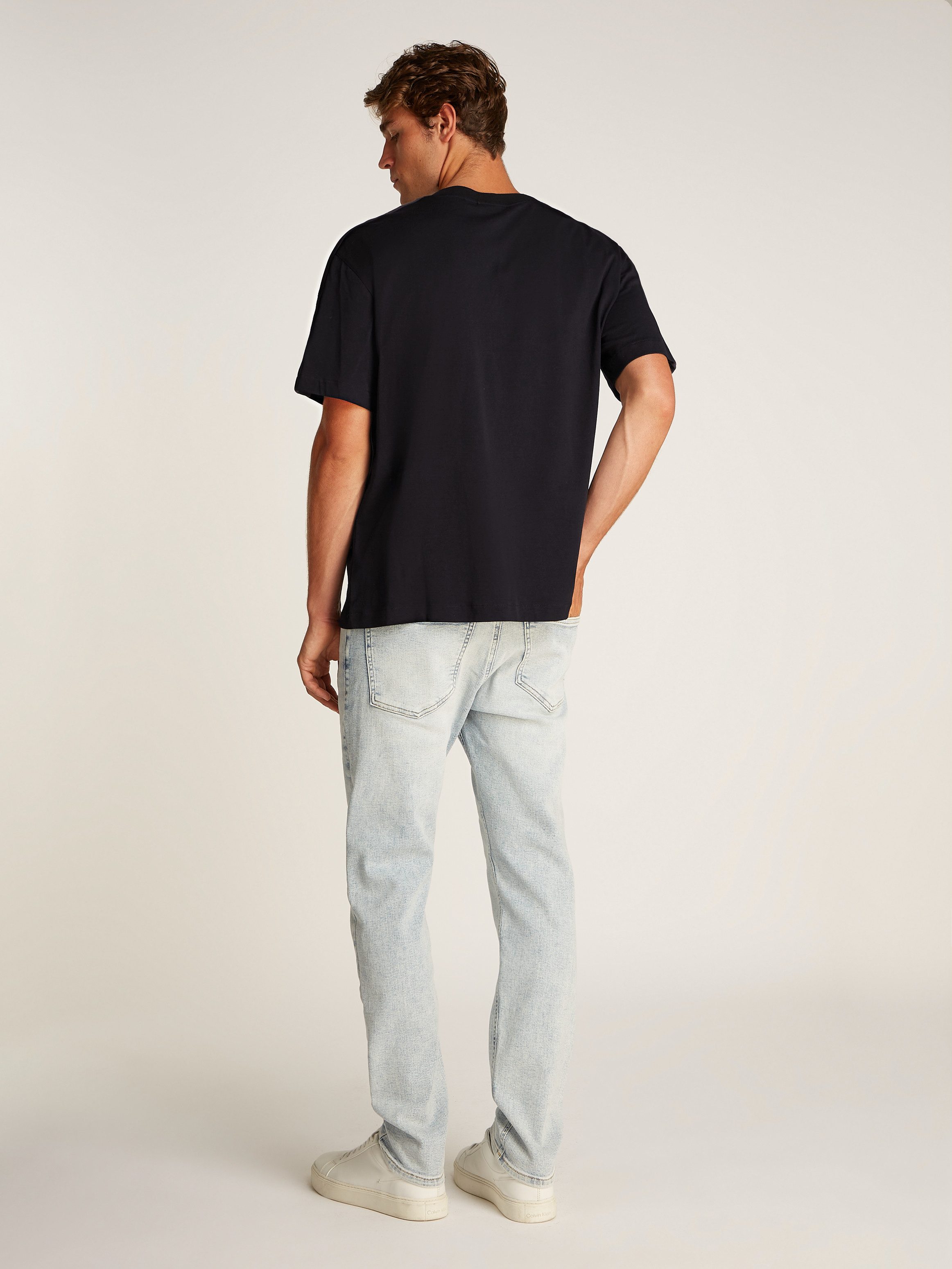 Calvin Klein T-shirt LOGO TAPE TEE met logo-band aan de mouwen