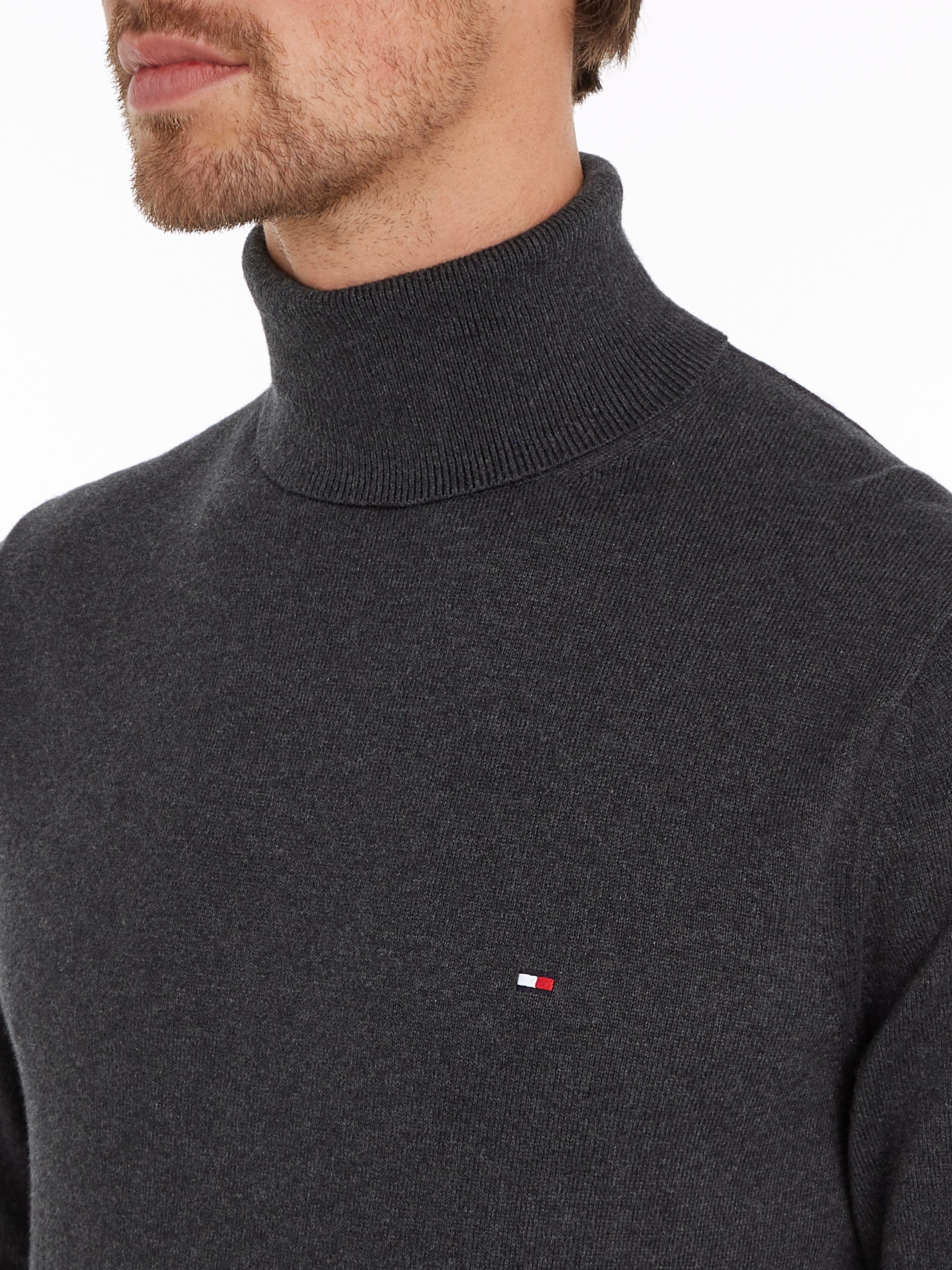 Tommy Hilfiger Coltrui PIMA ORG CTN CASHMERE ROLL NECK