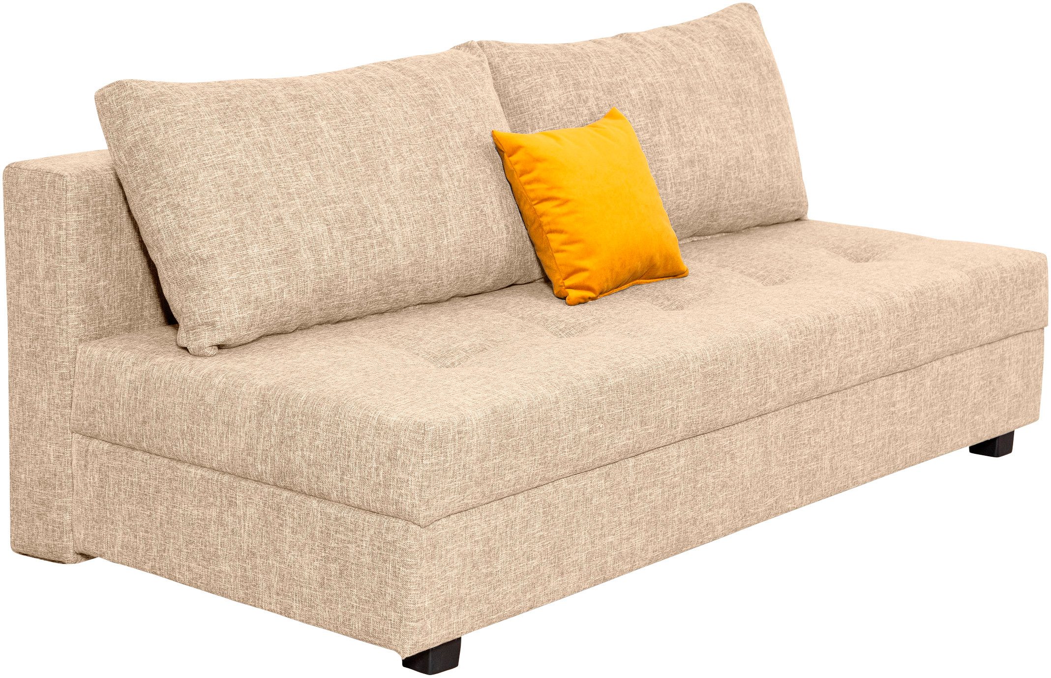 COLLECTION AB Slaapbank DARIA inclusief slaapfunctie en bedlade Slaapbank, bedfunctie, bedlade, inclusief rugkussens, veerkern
