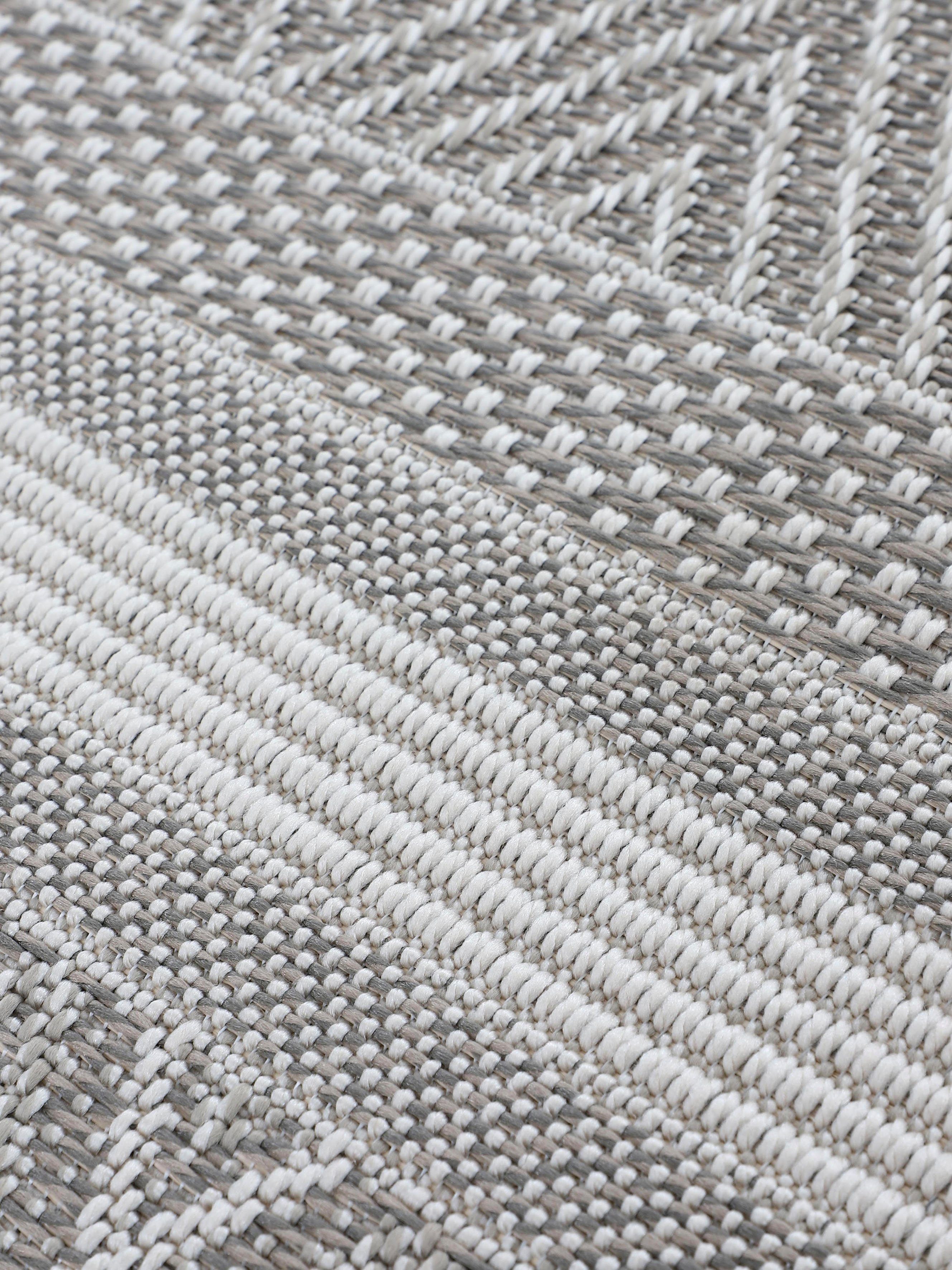 carpetfine Vloerkleed Boho 101 robust vlakweefsel, sisal look, uv-bestendig, buitenruimte