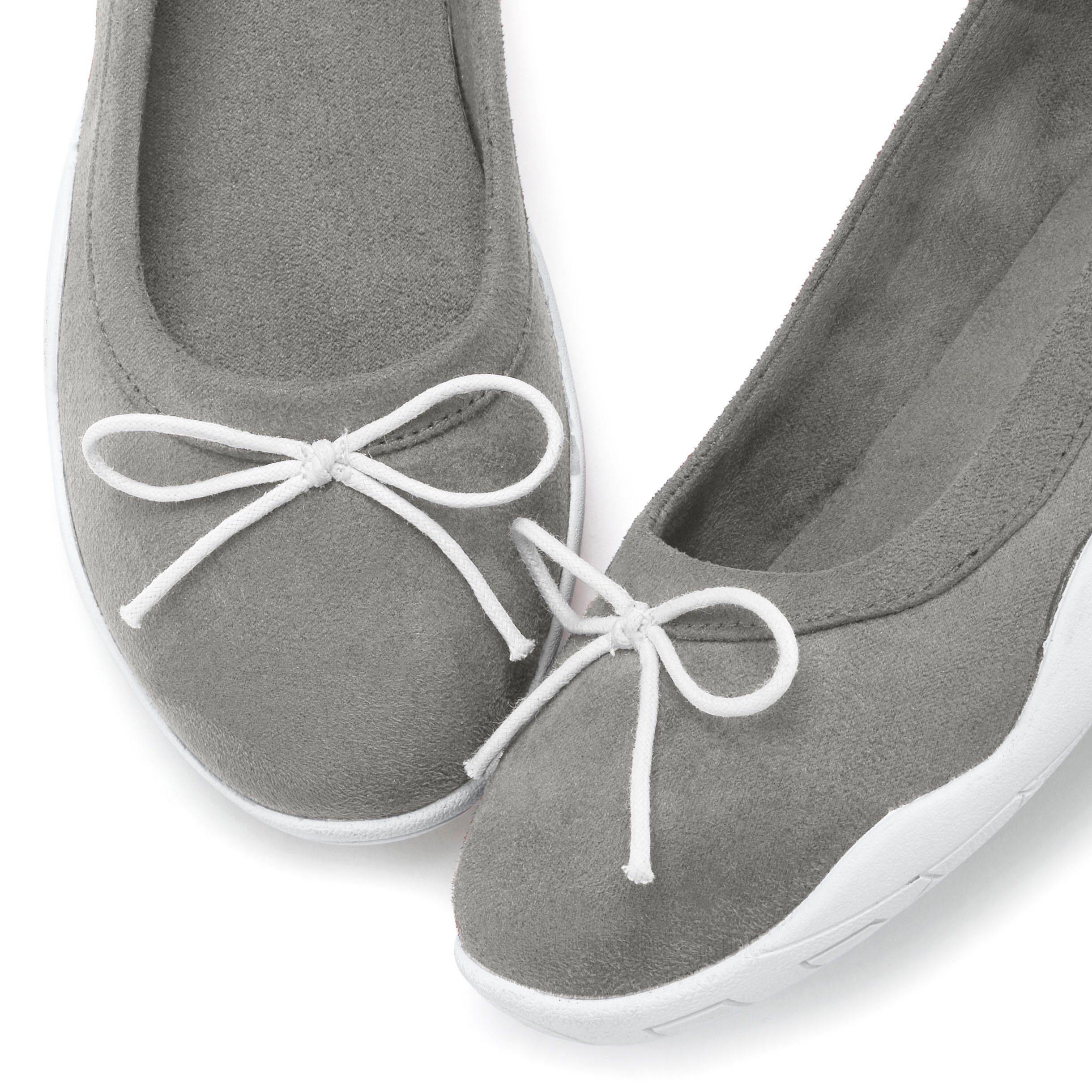 Lascana Ballerina's Sneaker, lichte vrijetijdsschoen, sneaker, instapper, lage schoen, platte zool vegan