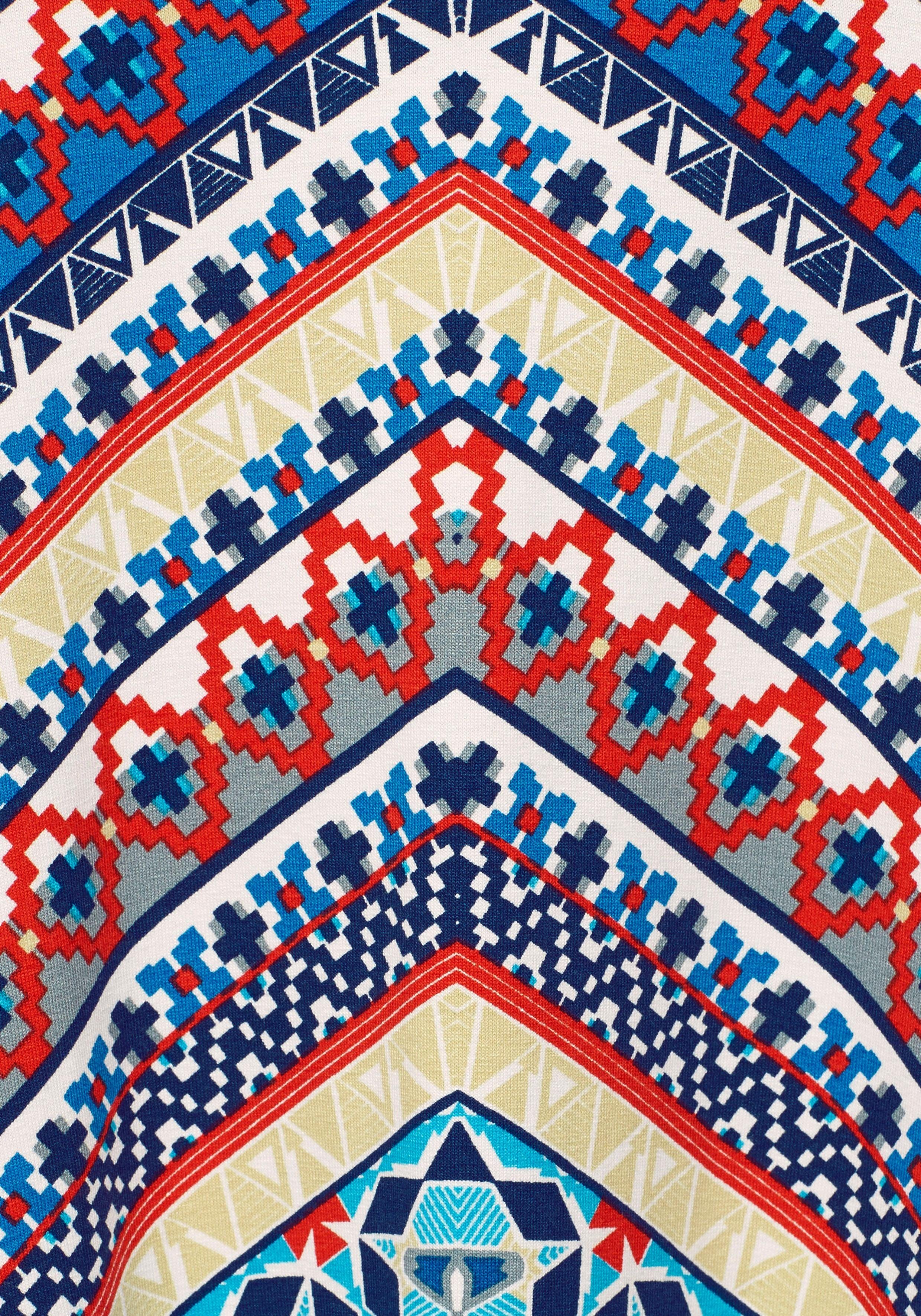 KangaROOS Zomerjurk feestelijke gelegenheden, knie-vrije lengte, trendy etnische look