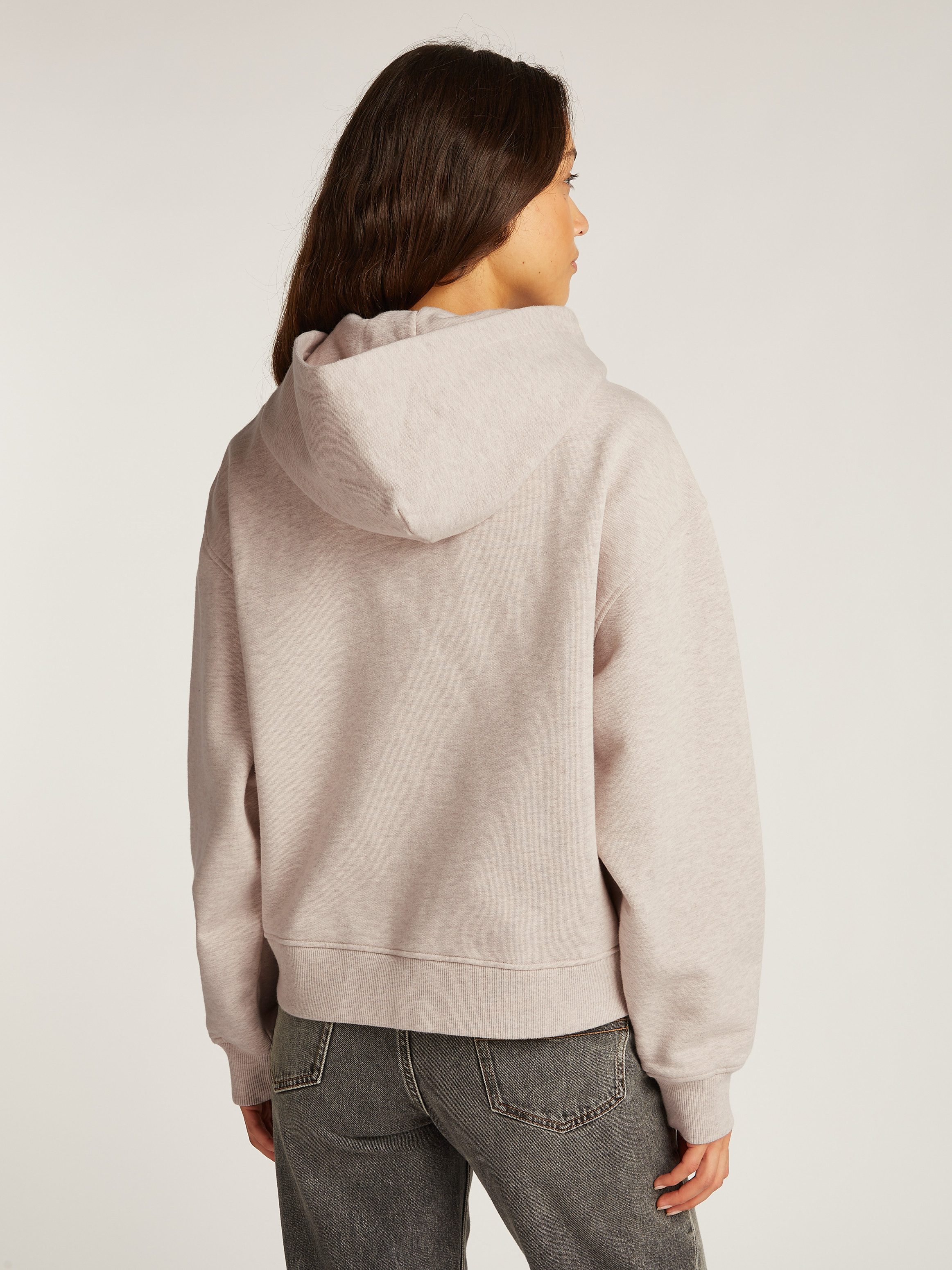 Tommy Jeans Curve Sweatshirt TJW BOXY BADG in grote maten, 2-weg rits, met logoborduring
