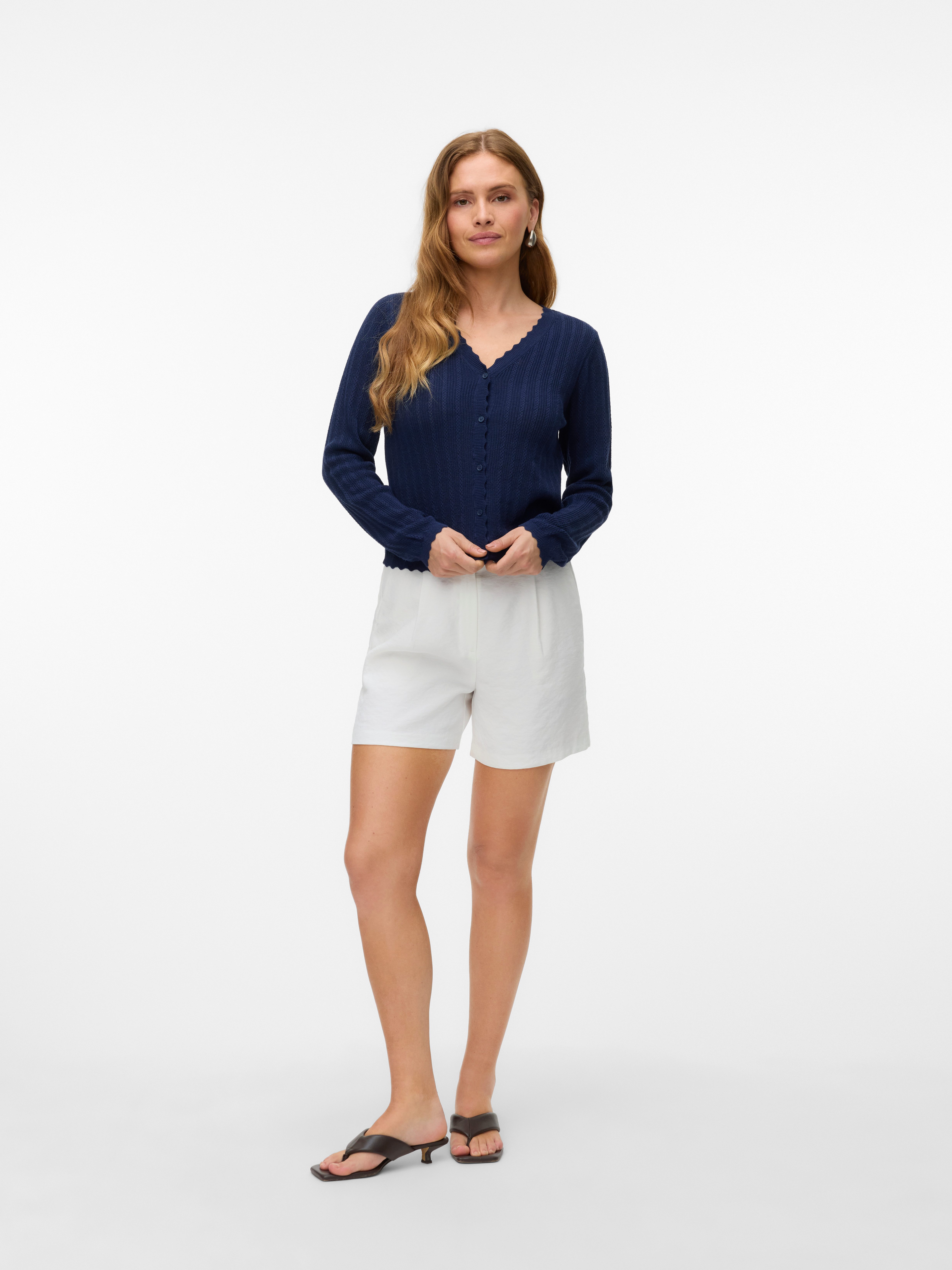 Vero Moda Vest VMLUXLIGHT POINTELLE LS V-HALS CARDIGAN