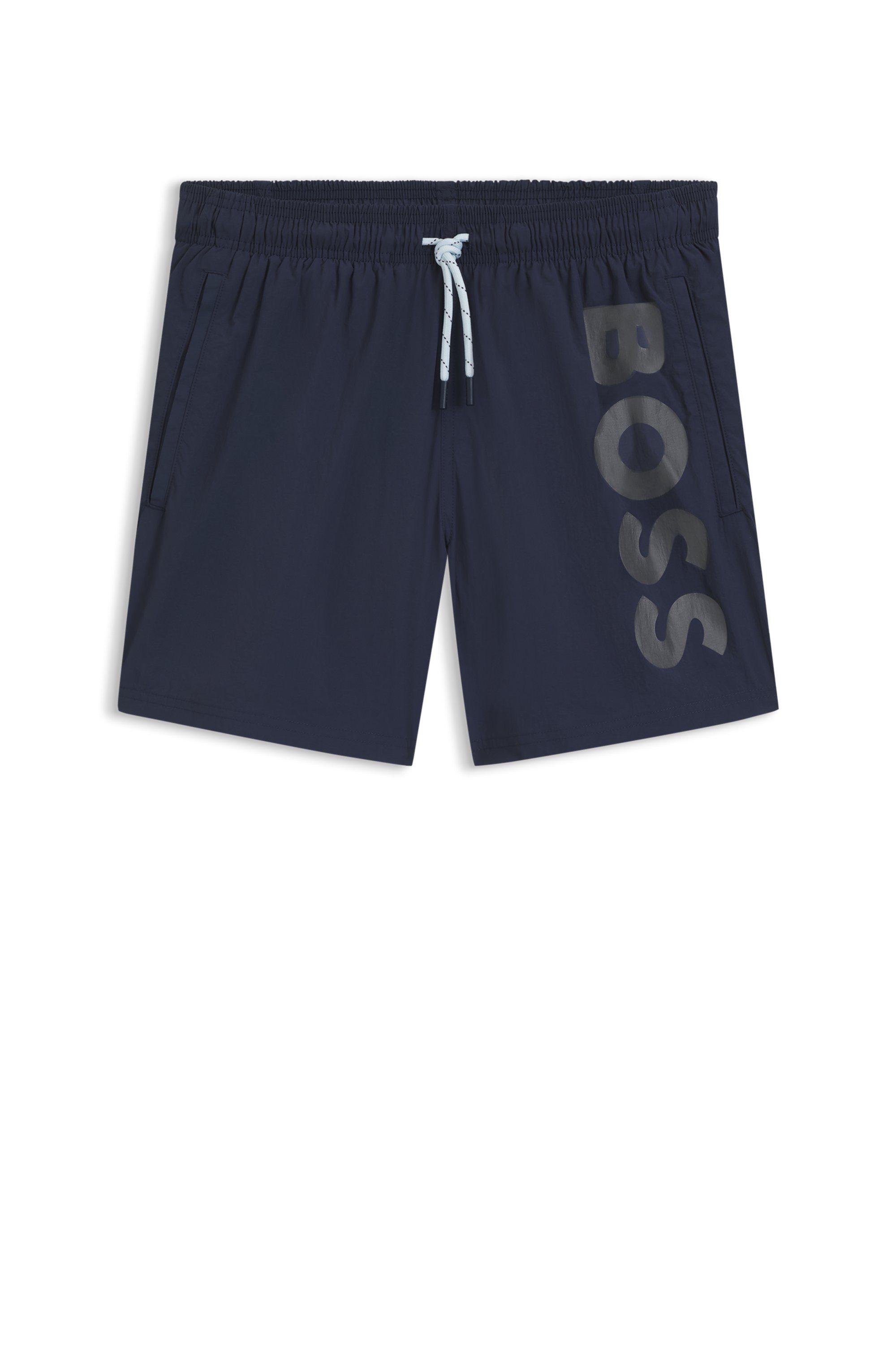 BOSS Zwemshort Octopus Met BOSS logotekst, elastische tailleband met koord