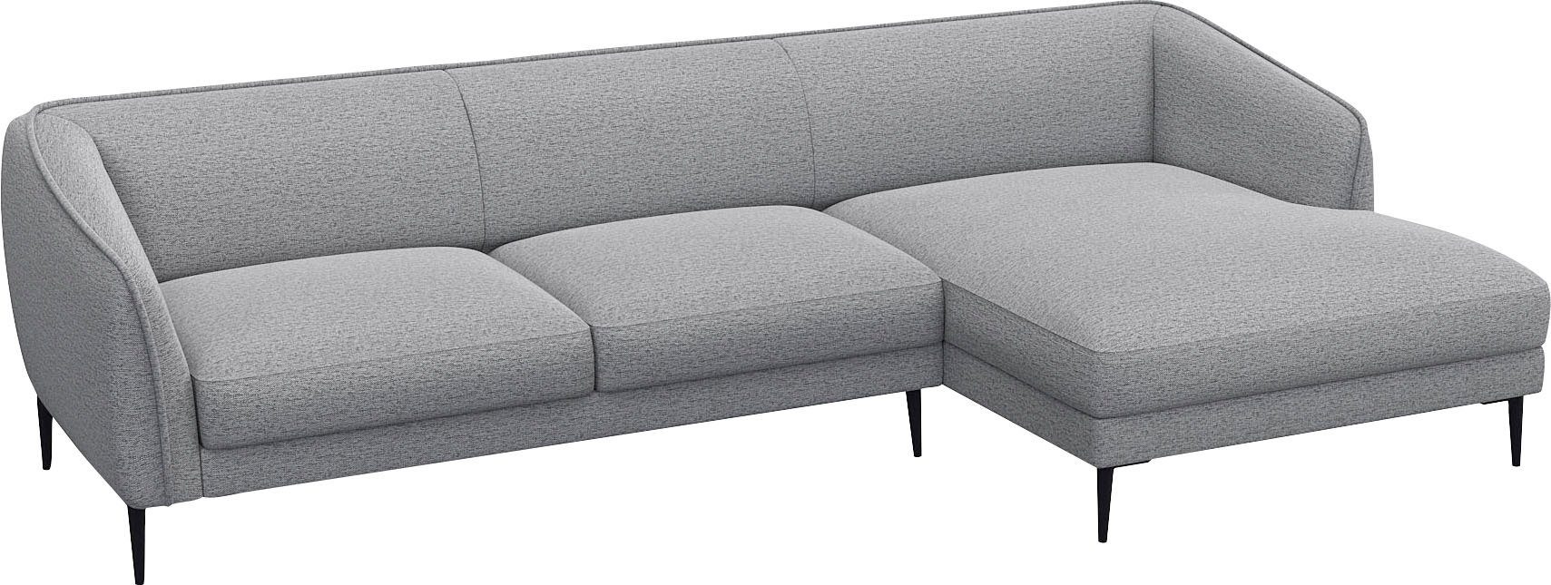 FLEXLUX Hoekbank Belle designbank, L-vorm, BxD 288x149 cm Scandinavisch design, in een sublieme verwerking