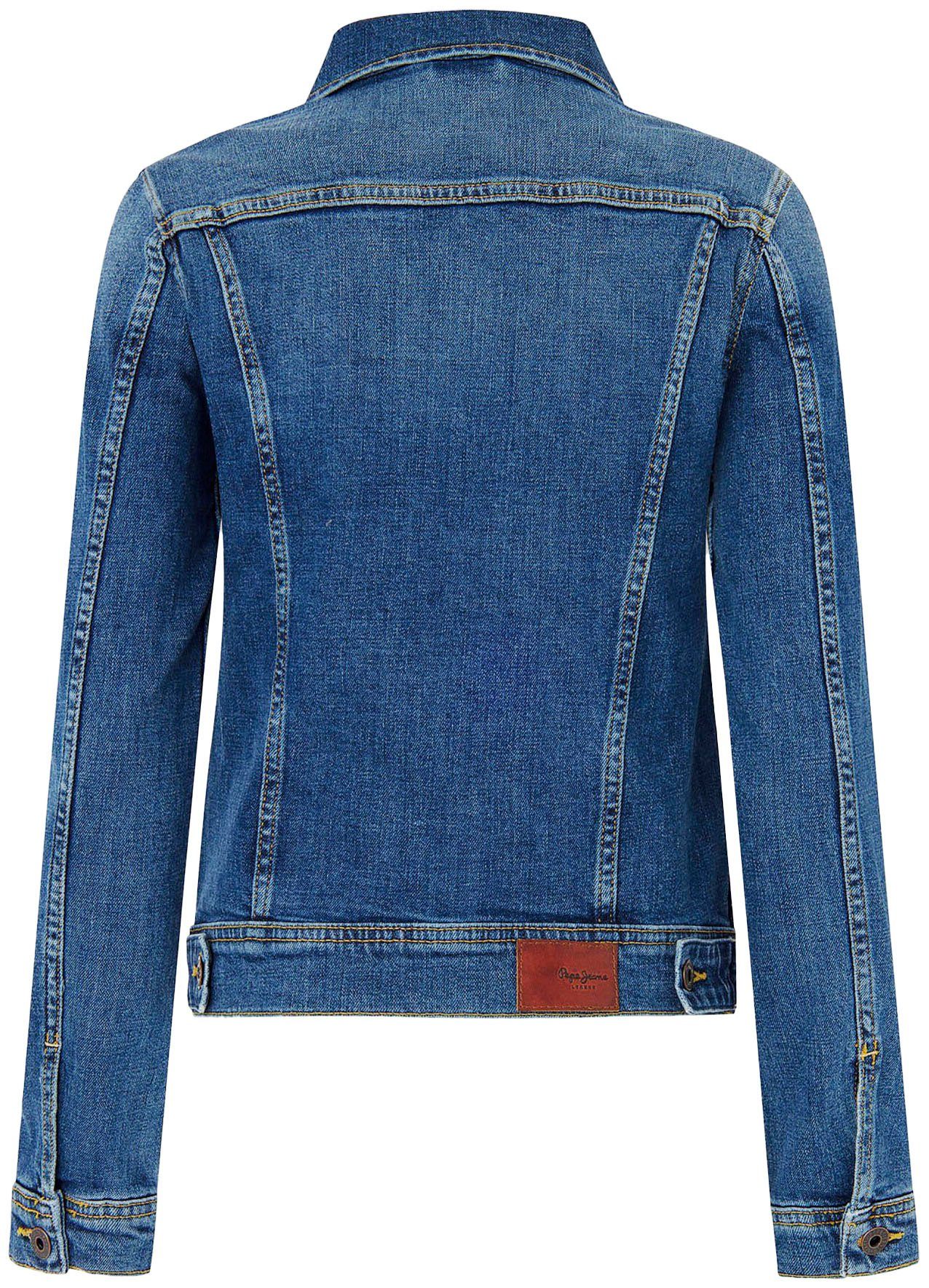 Pepe Jeans jack THRIFT met opgestikte borstzakken en doorknoopsluiting