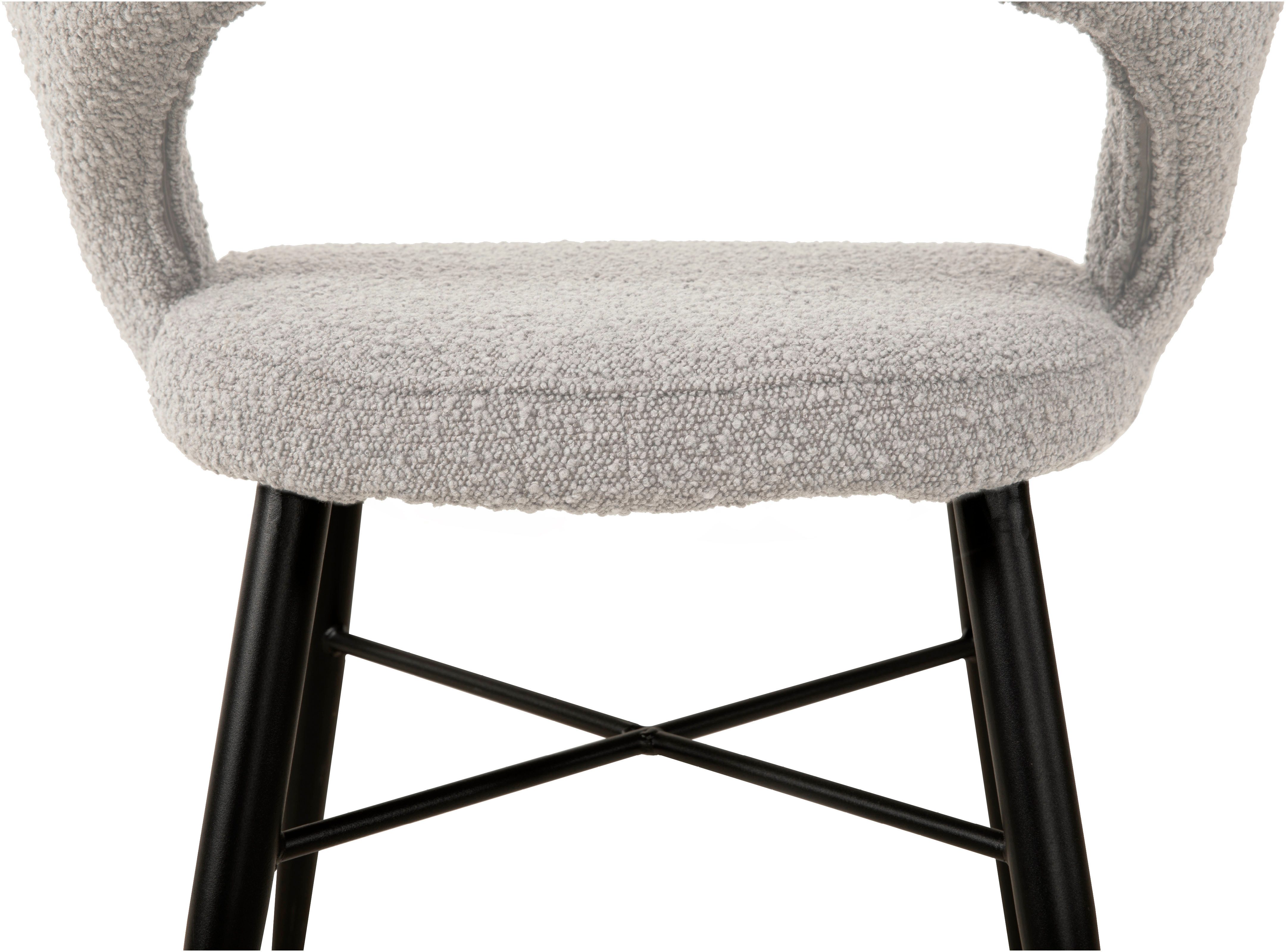 OMG Design Eetkamerstoel Marley met modern cut-out, bouclé bekleding (set)