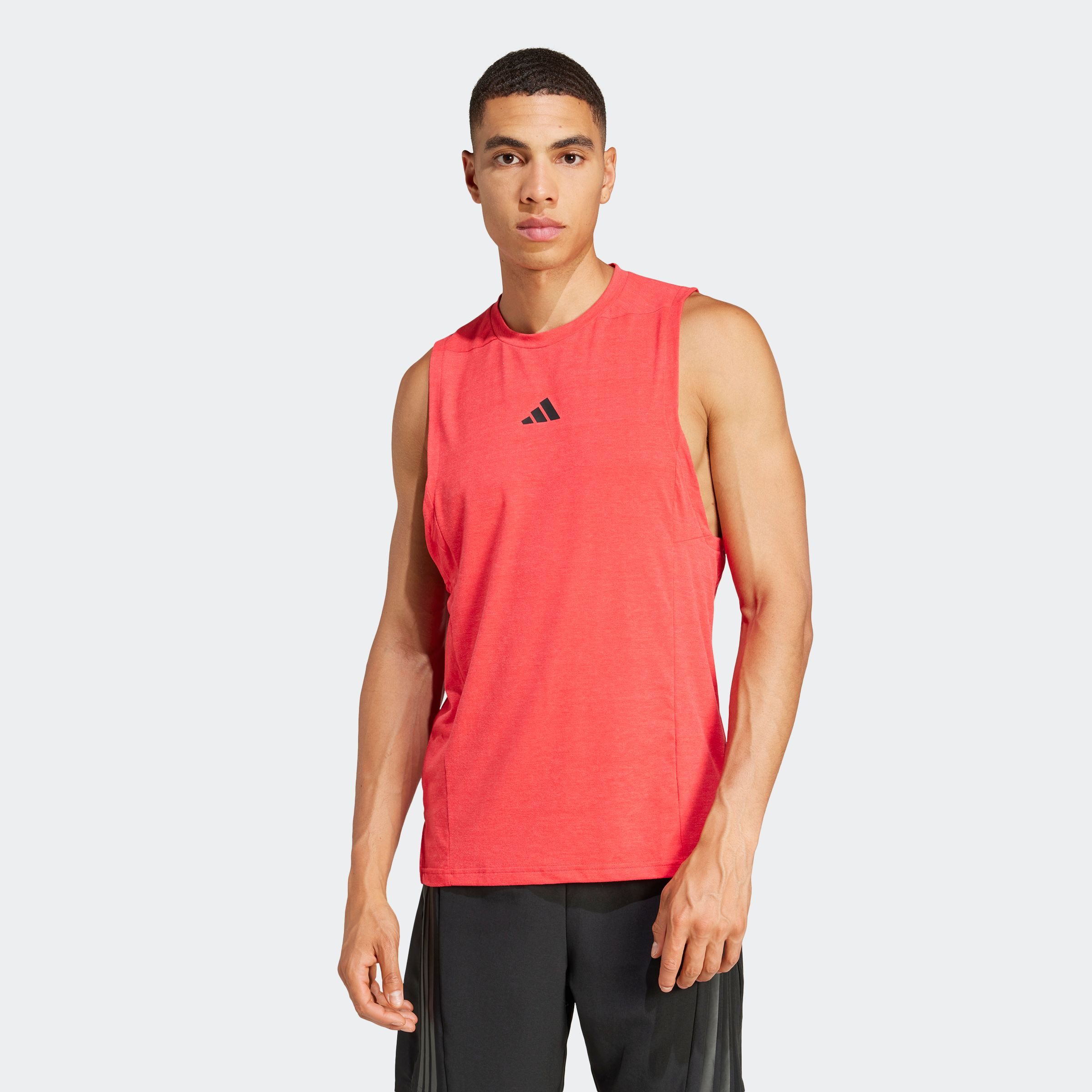 adidas Performance Tanktop D4T TANK heren tanktops maat L rood