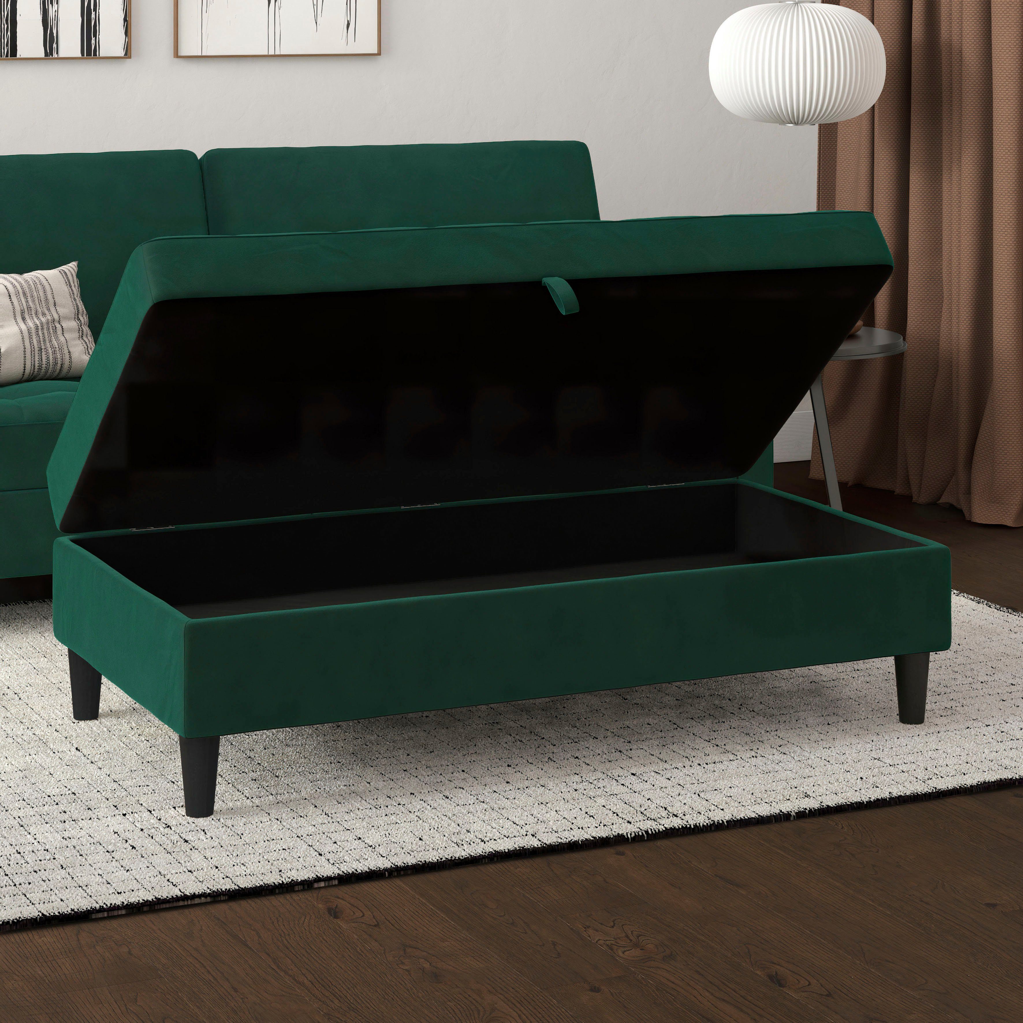 Dorel Home Hocker met bergruimte Presley Hocker met bergruimte, vrij plaatsbaar, zithoogte 43 cm